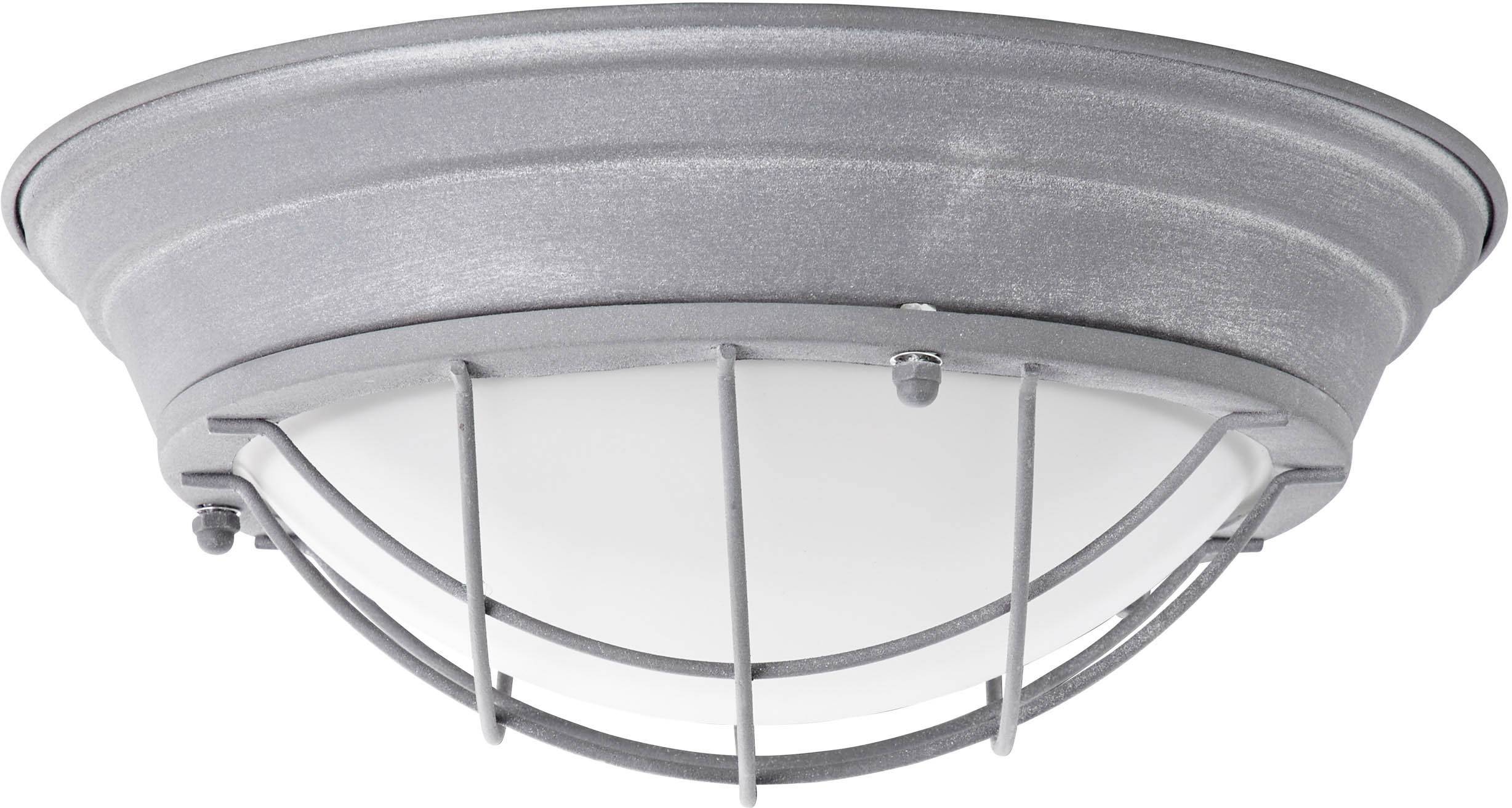 Brilliant 94492/70 Typhoon Deckenleuchte LED E27 60W Beton-Grau, Weiß