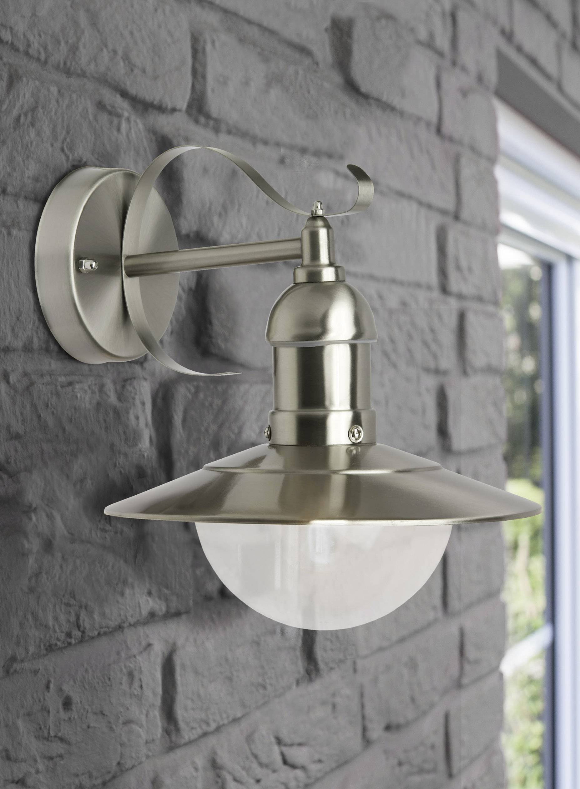 Brilliant Arto 96129/82 Außenwandleuchte LED E27 60W Edelstahl