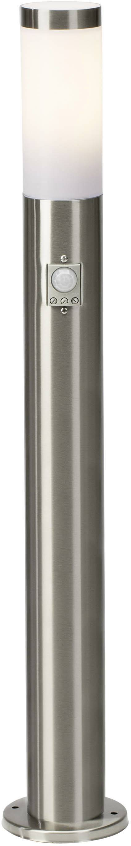 Brilliant 43699/82 Chorus Außenstandleuchte mit Bewegungsmelder LED E27 10W Edelstahl