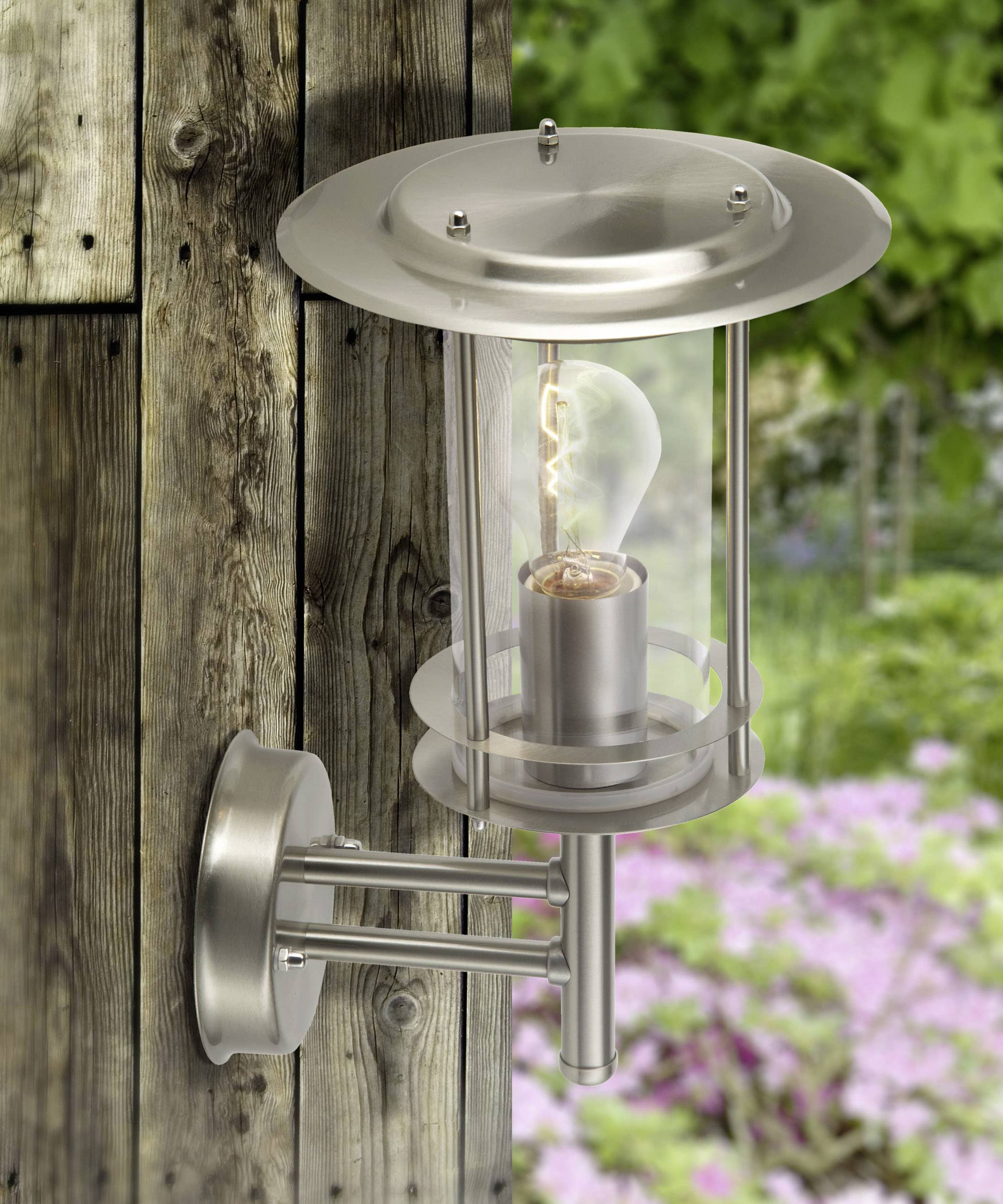 Brilliant York 44781/82 Außenwandleuchte LED E27 60W Edelstahl