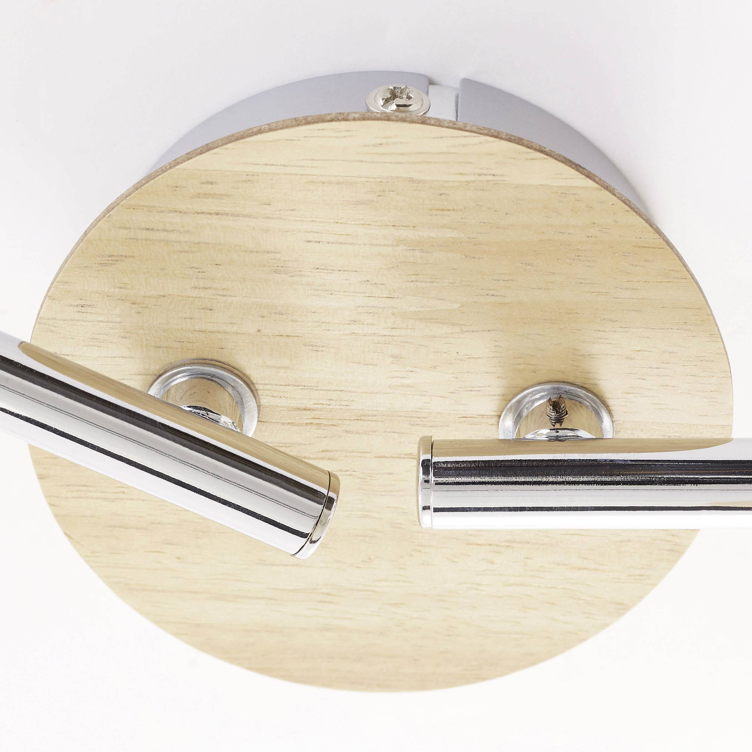 Brilliant Babsan 51432/50 Deckenstrahler LED E14 14W Holz (hell), Weiß