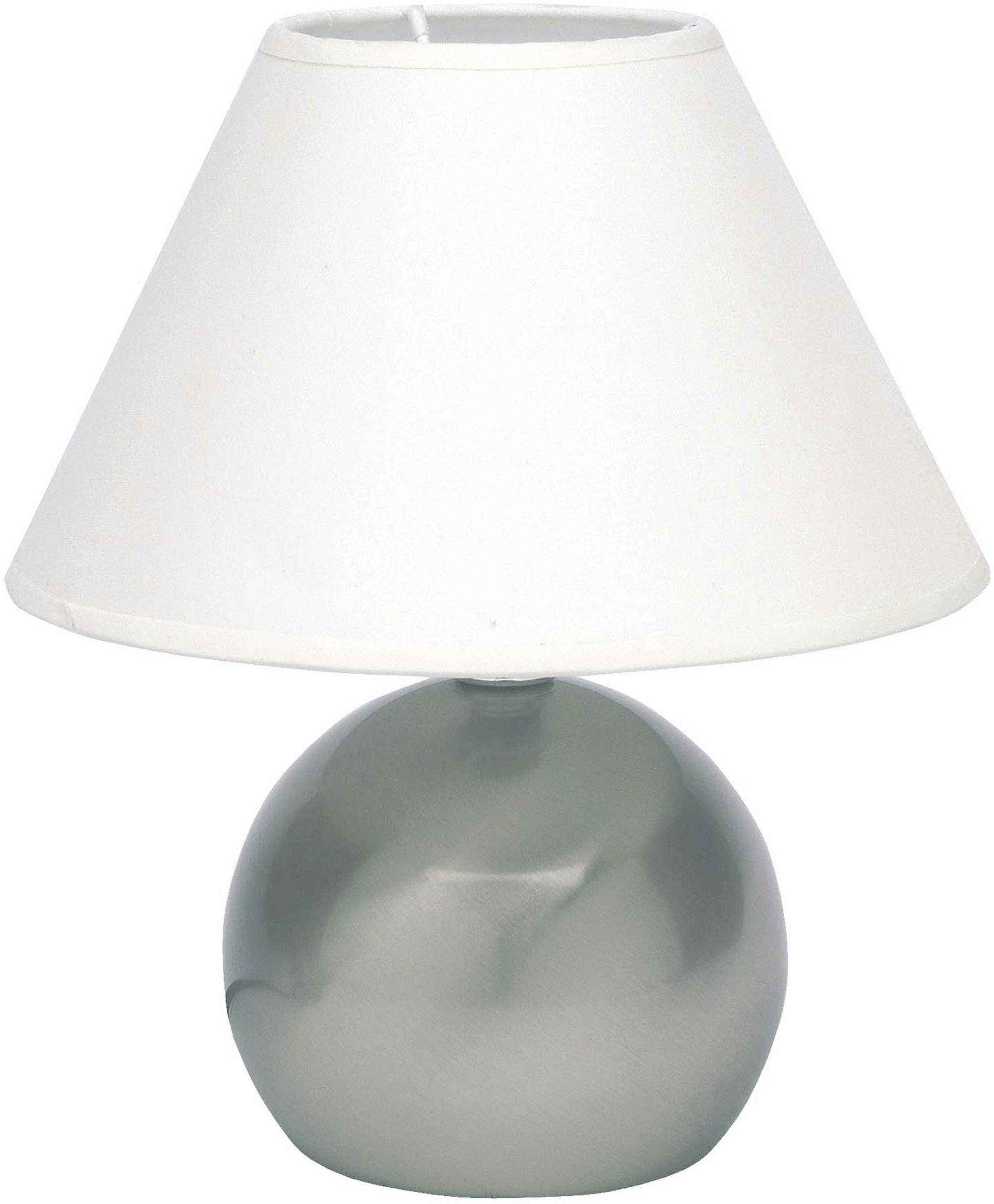 Brilliant Tarifa 62447/05 Tischlampe LED E14 40W Edelstahl, Weiß