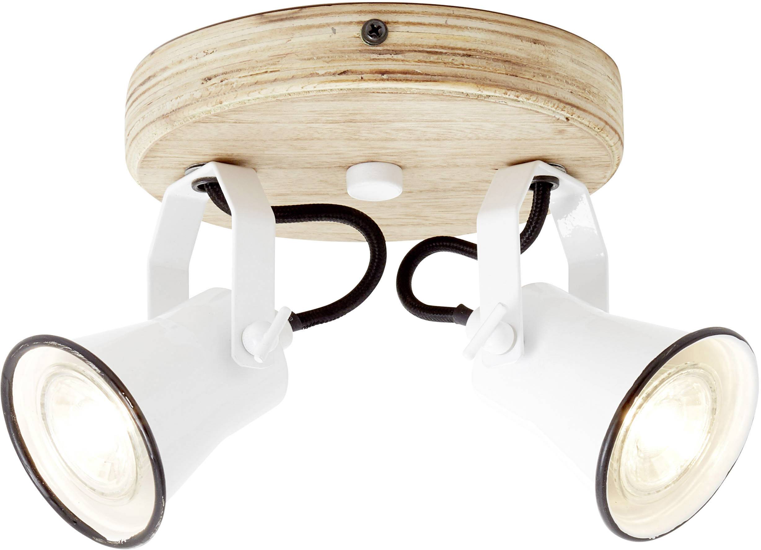 Brilliant Seed 82224/05 Deckenstrahler LED GU10 10W Weiß, Holz (hell)