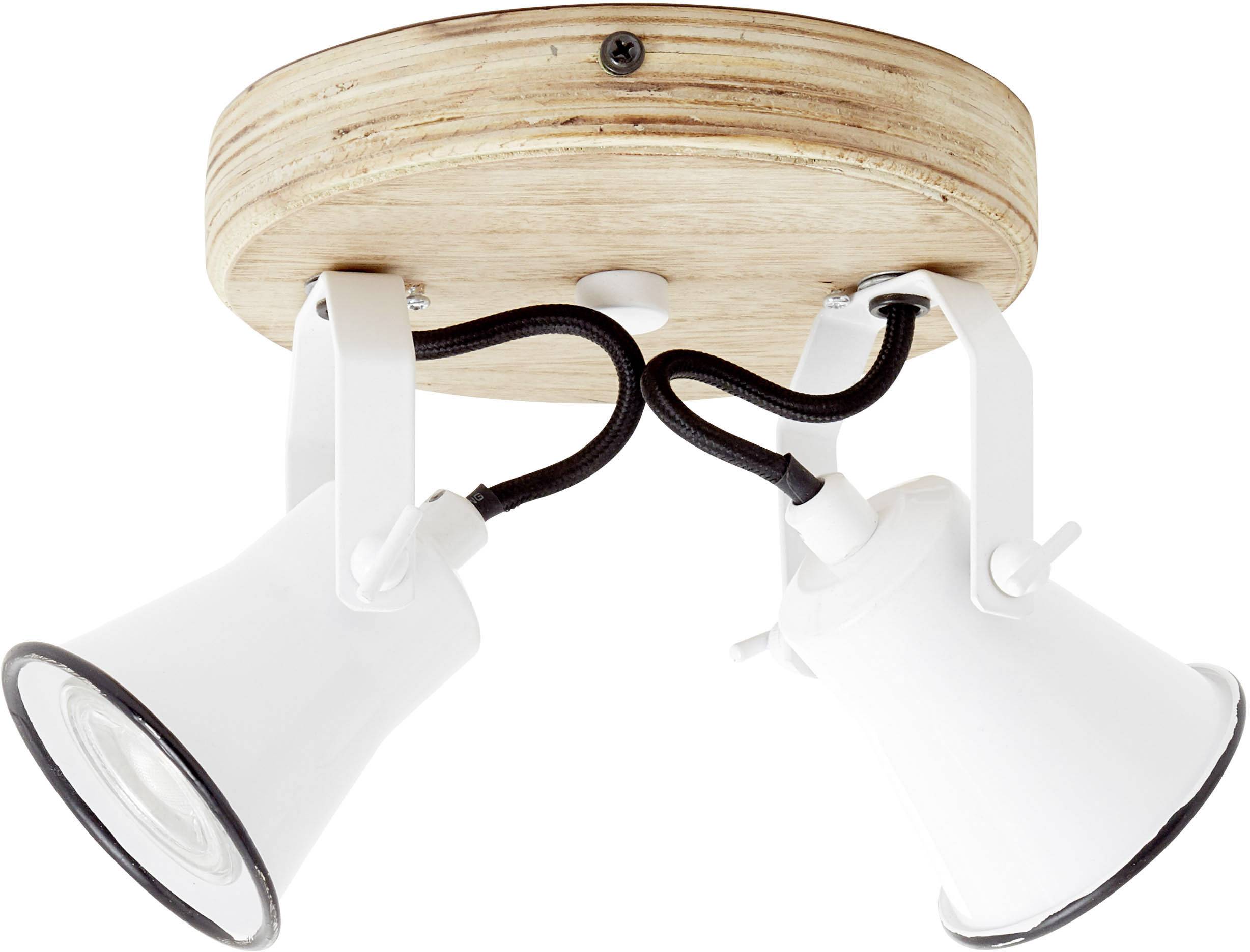 Brilliant Seed 82224/05 Deckenstrahler LED GU10 10W Weiß, Holz (hell)