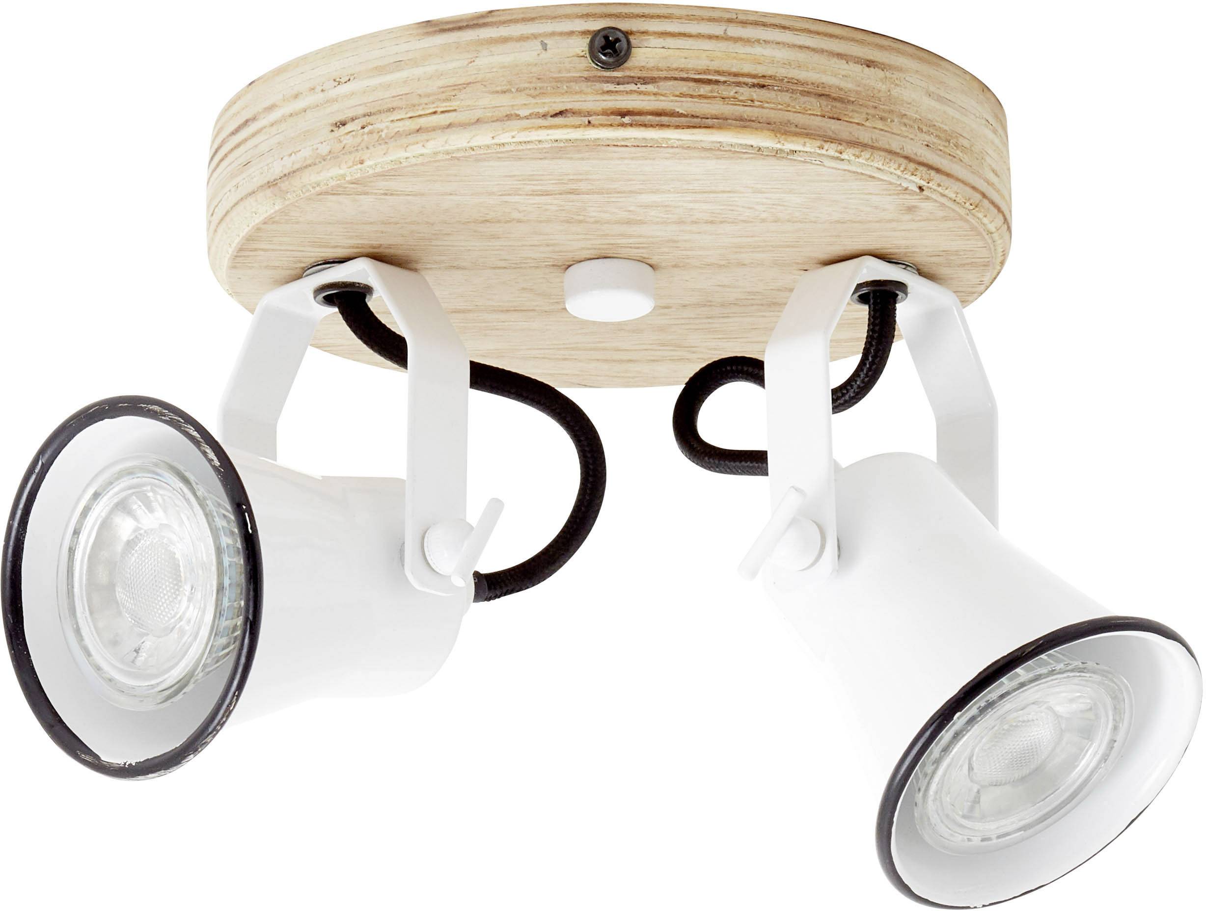 Brilliant Seed 82224/05 Deckenstrahler LED GU10 10W Weiß, Holz (hell)