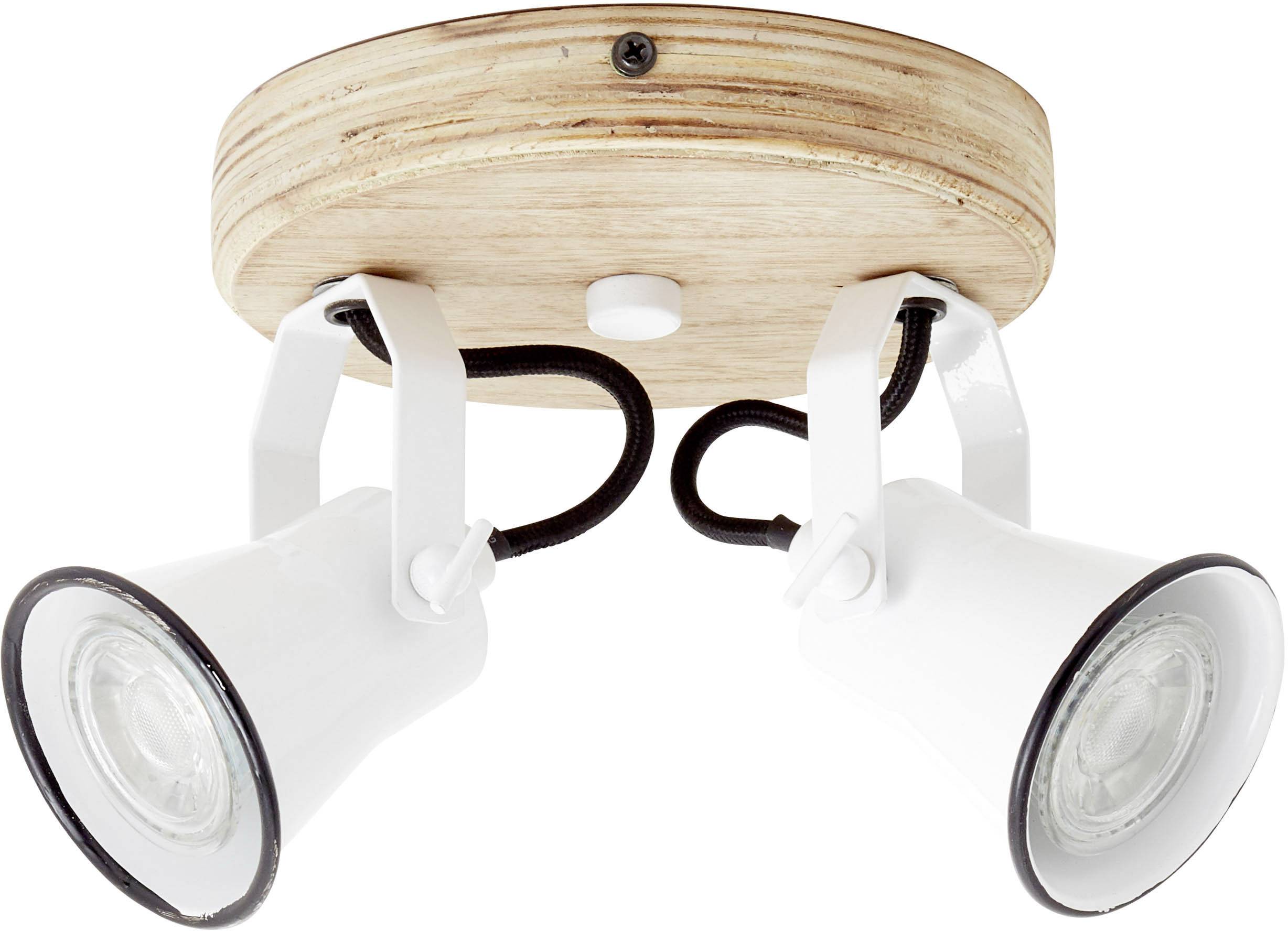 Brilliant Seed 82224/05 Deckenstrahler LED GU10 10W Weiß, Holz (hell)