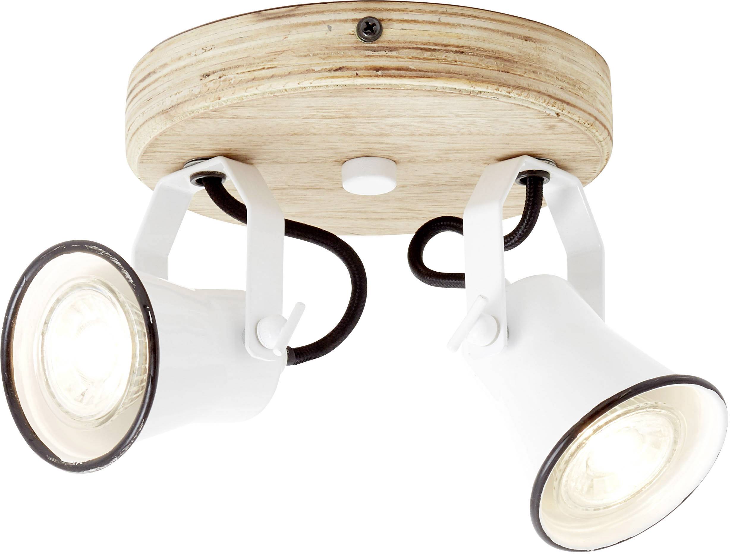 Brilliant Seed 82224/05 Deckenstrahler LED GU10 10W Weiß, Holz (hell)