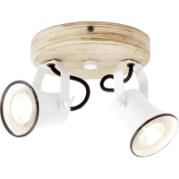 Brilliant Seed 82224/05 Deckenstrahler LED GU10 10W Weiß, Holz (hell) Brilliant Seed 82224/05 Deckenstrahler LED GU10 10W Weiß, Holz (hell)