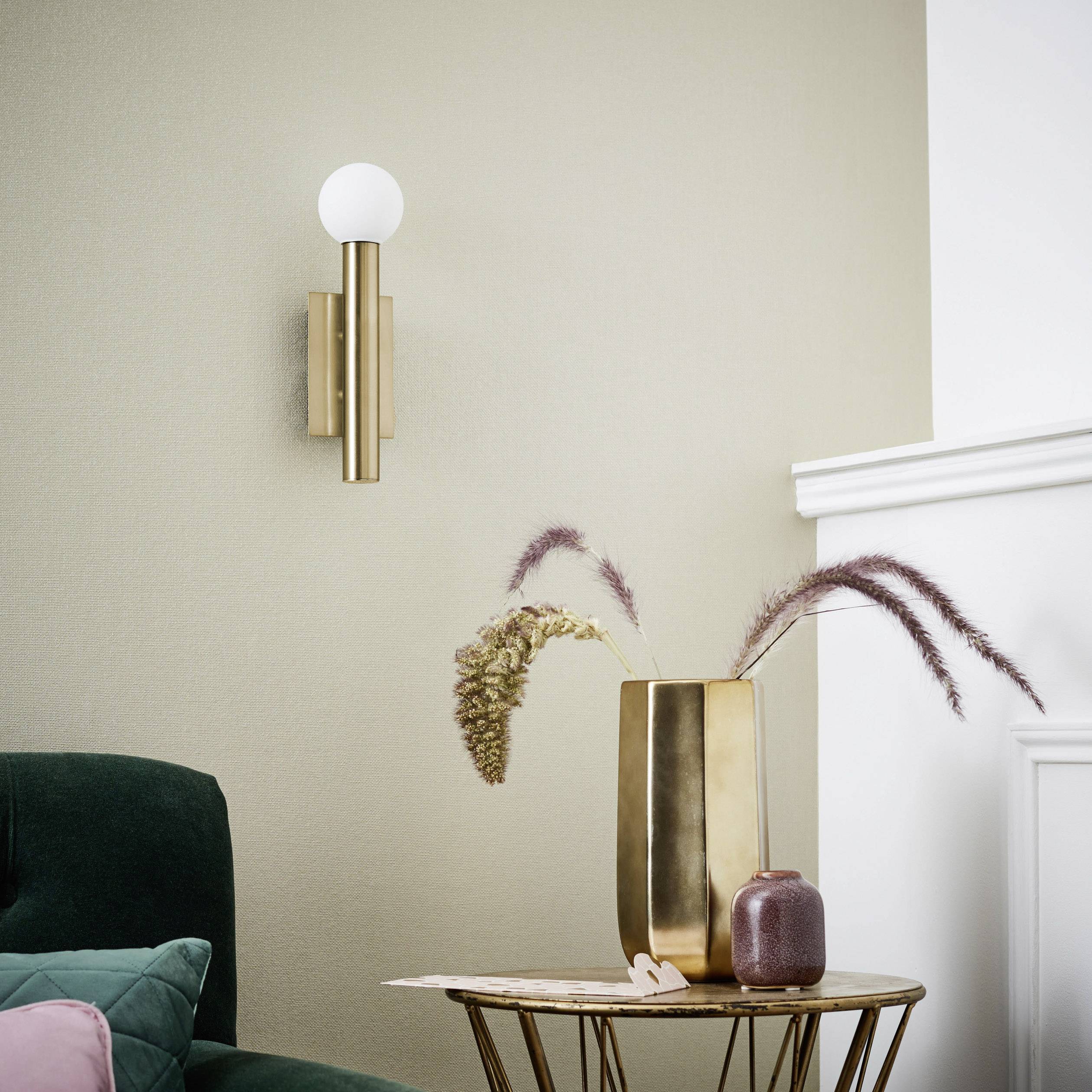 Brilliant Lucky 90053/31 Wandleuchte G9 18W LED Messing-antik