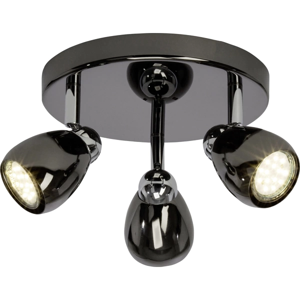 Brilliant Milano G21734/76 Deckenstrahler LED GU10 9W Chrom, Schwarz Brilliant Milano G21734/76 Deckenstrahler LED GU10 9W Chrom, Schwarz