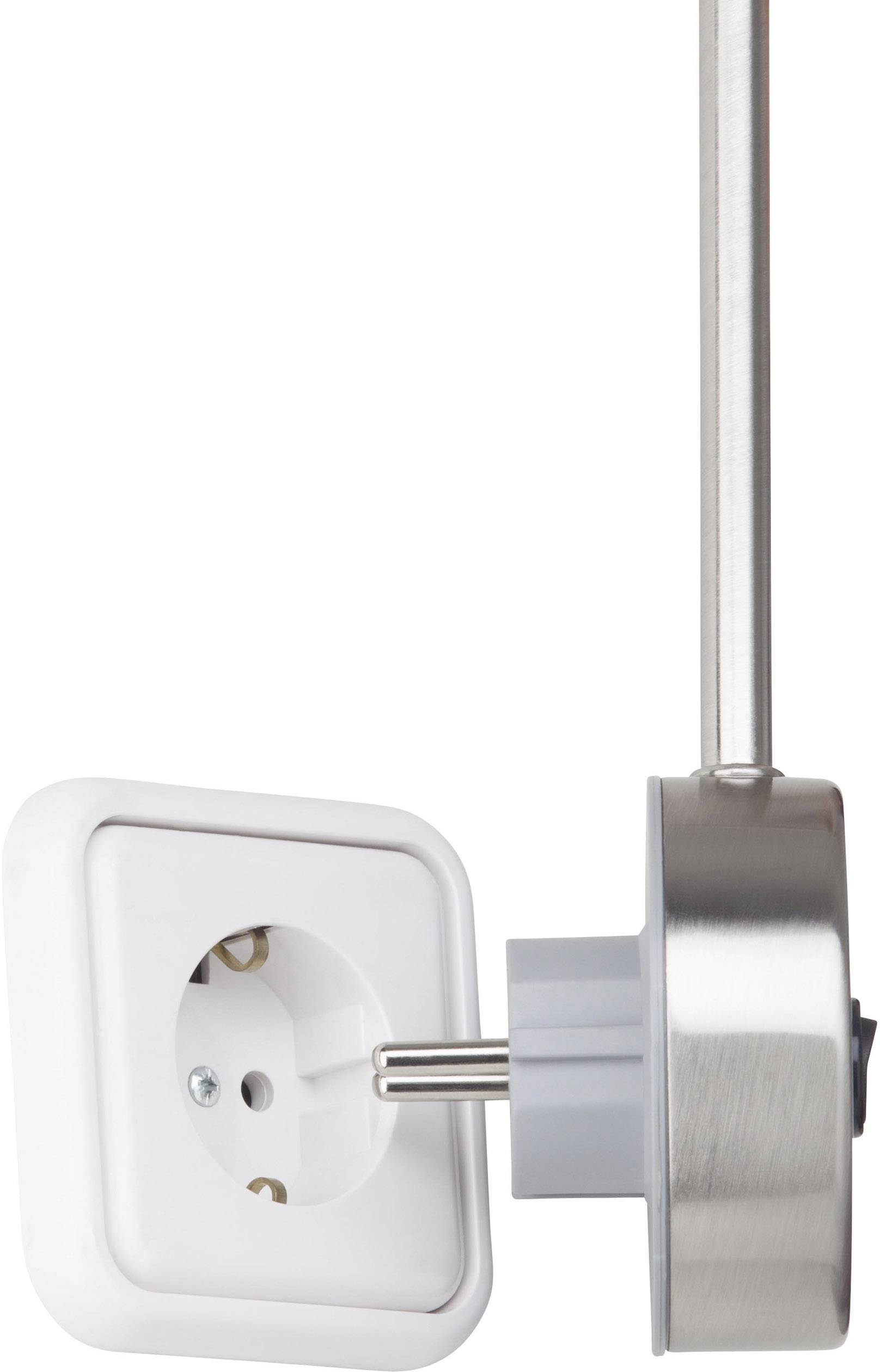 Brilliant Loona LED-Steckdosenlampe LED GU10 3 W Edelstahl