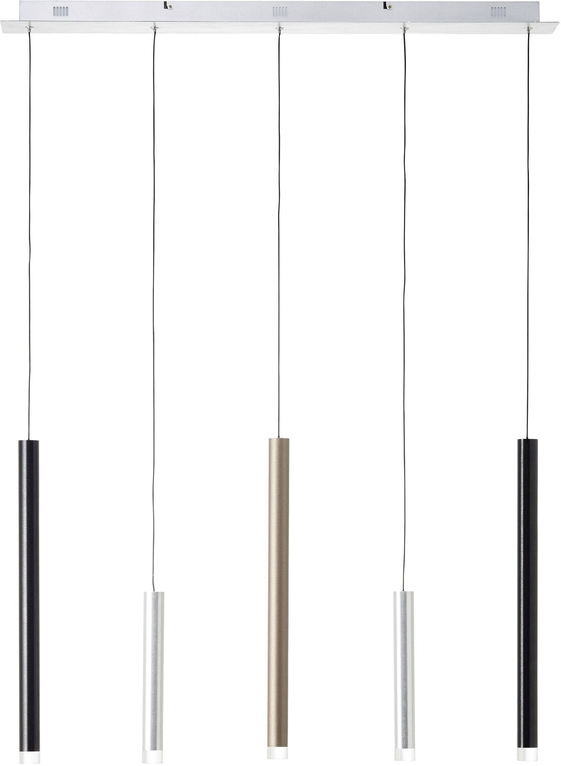 Brilliant Cembalo G93762/21 LED-Pendelleuchte LED LED fest eingebaut 20 W Aluminium, Schwarz, Braun