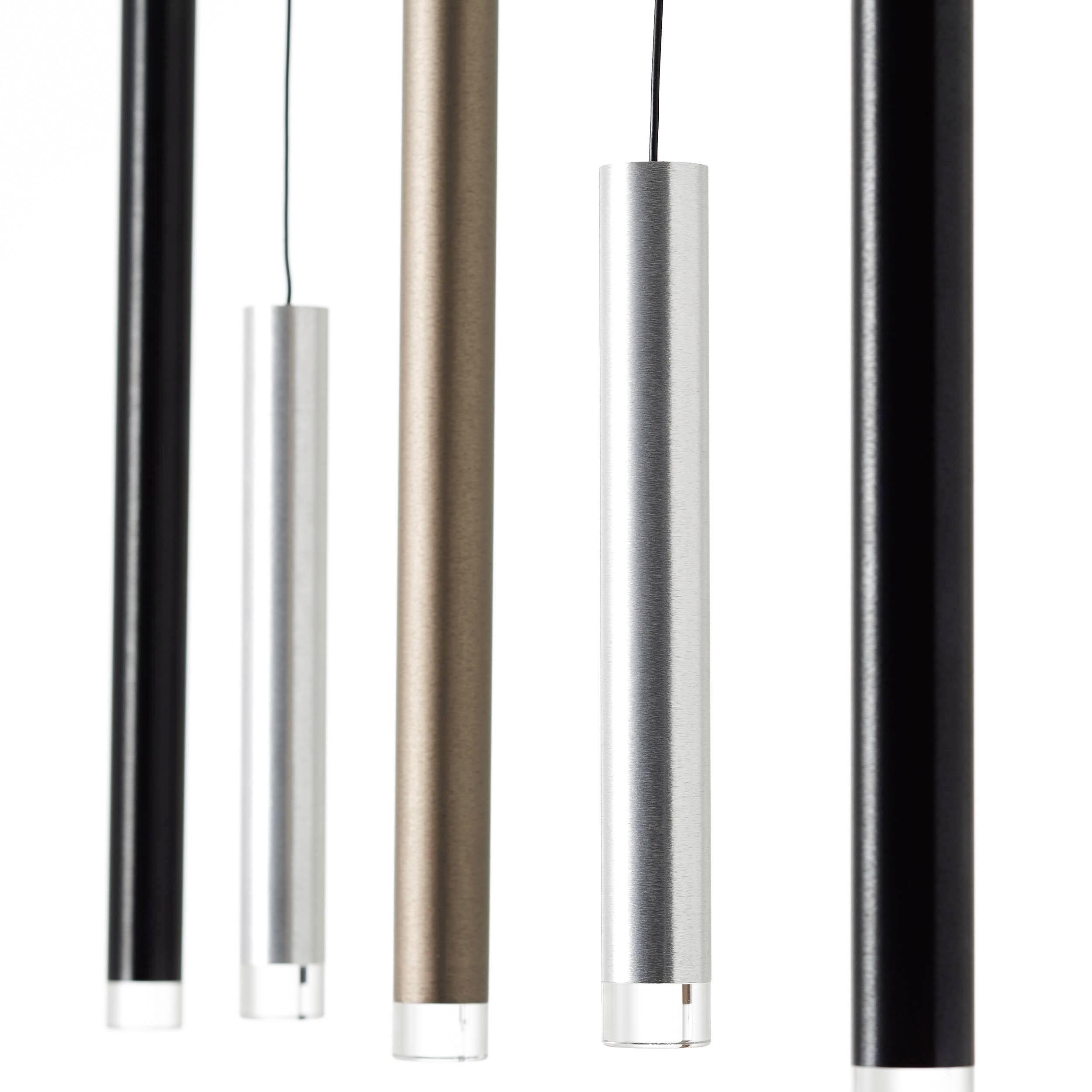 Brilliant Cembalo G93762/21 LED-Pendelleuchte LED LED fest eingebaut 20 W Aluminium, Schwarz, Braun