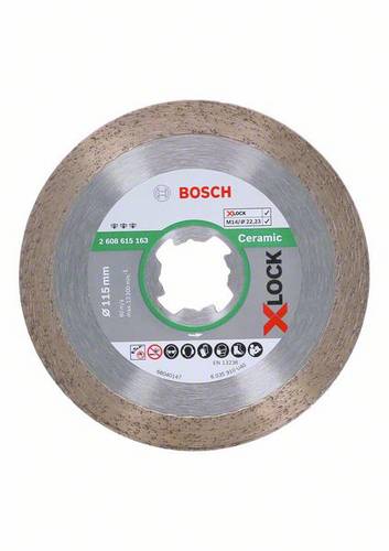 Diamanttrennscheibe X-LOCK Best for Ceramic, 115 x 22,23 x 1,6 x 10mm 260861