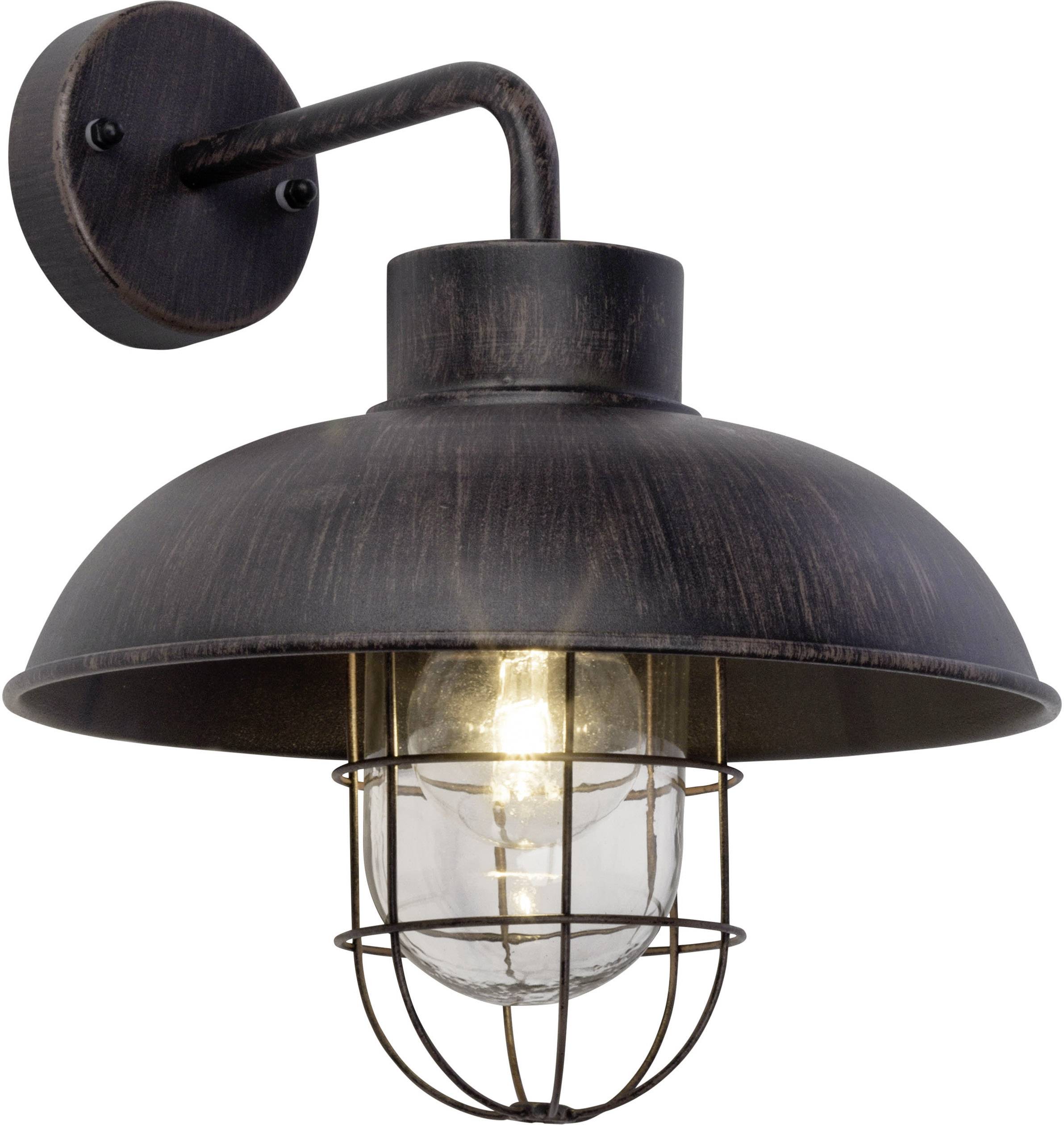 Brilliant Portland 96297/55 Außenwandleuchte LED E27 60W Rost