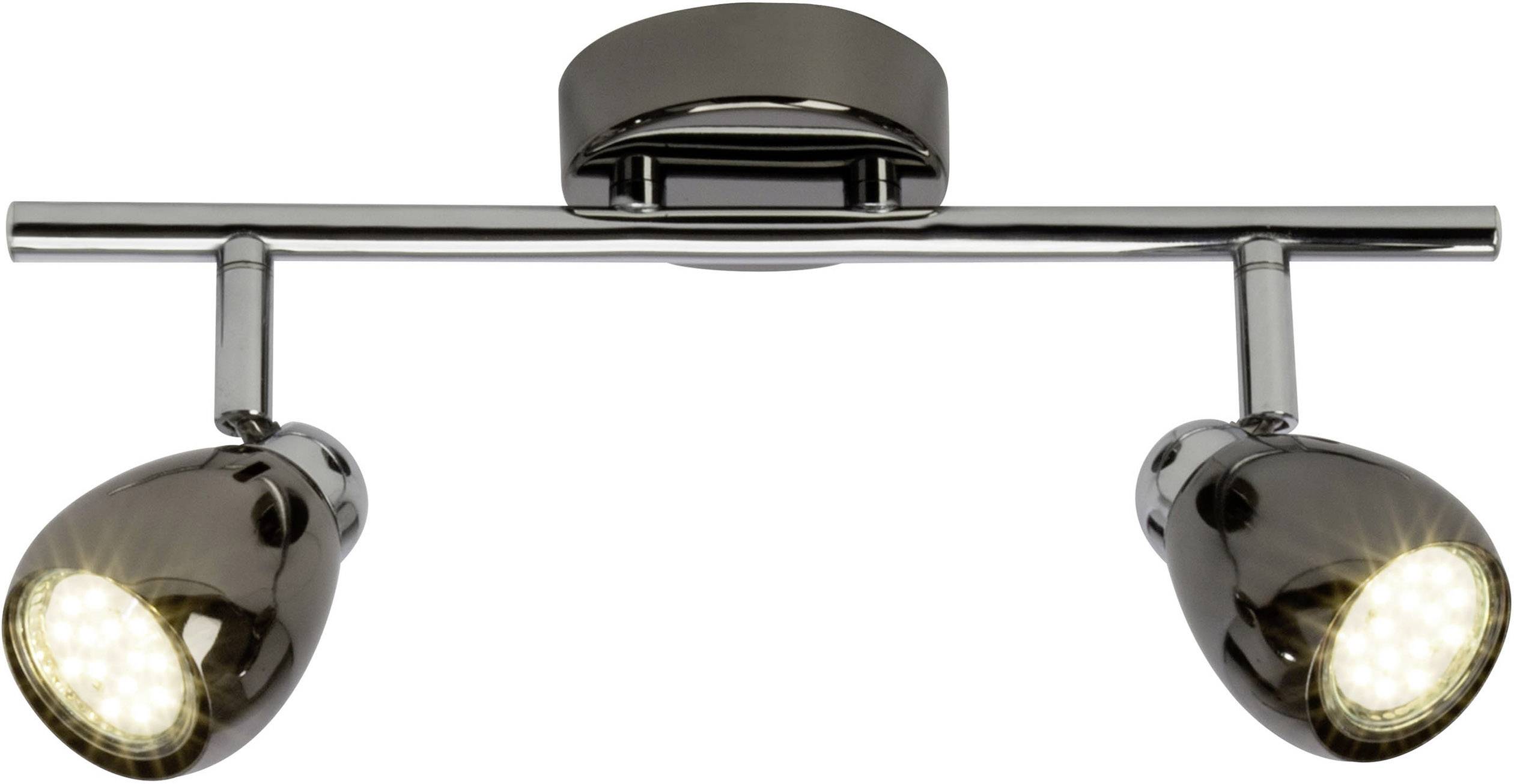 Brilliant Milano G21713/76 Deckenstrahler LED GU10 6W Chrom, Schwarz