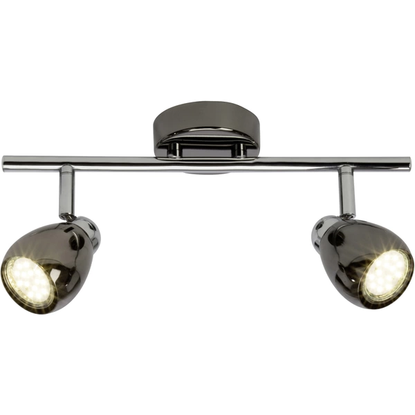 Brilliant Milano G21713/76 Deckenstrahler LED GU10 6W Chrom, Schwarz Brilliant Milano G21713/76 Deckenstrahler LED GU10 6W Chrom, Schwarz