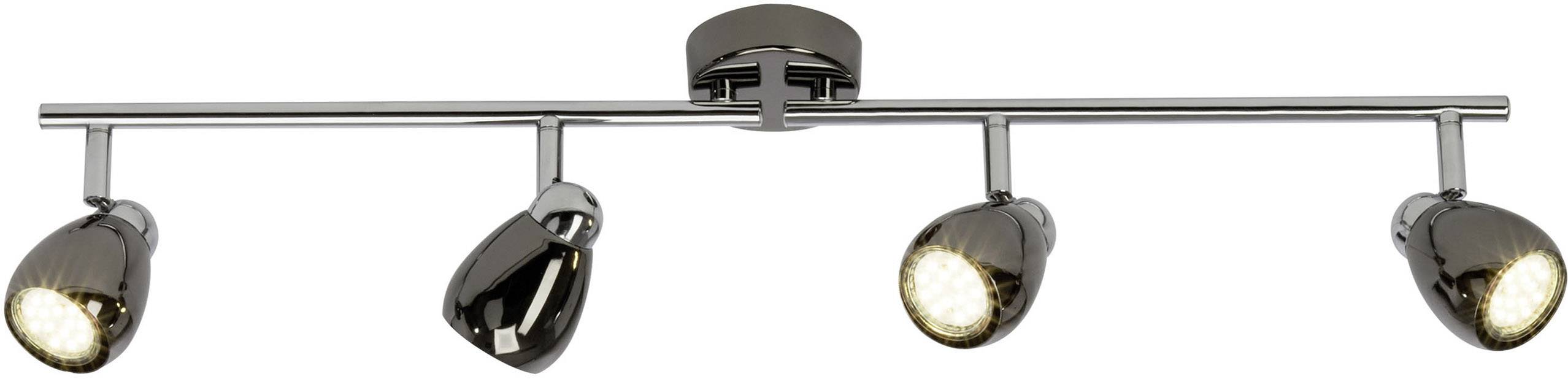 Brilliant Milano G21732/76 Deckenstrahler LED GU10 12W Chrom, Schwarz