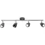Brilliant Milano G21732/76 Deckenstrahler LED GU10 12W Chrom, Schwarz Brilliant Milano G21732/76 Deckenstrahler LED GU10 12W Chrom, Schwarz