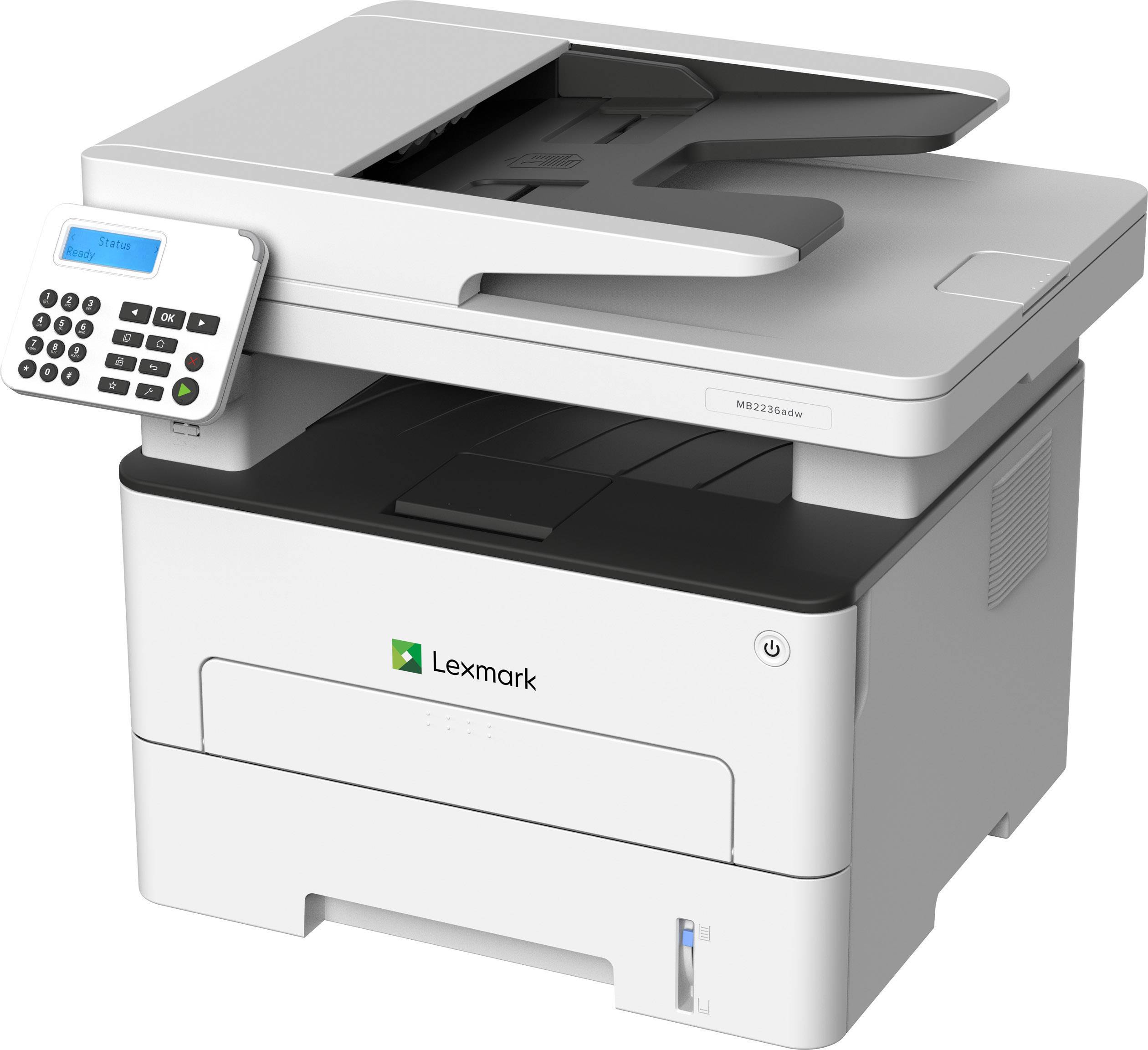 Lexmark MB2236adw Multifunktionsdrucker Laser Schwarz-Weiß A4 Drucker, Scanner, Kopierer, Fax LAN, WLAN, Duplex, ADF