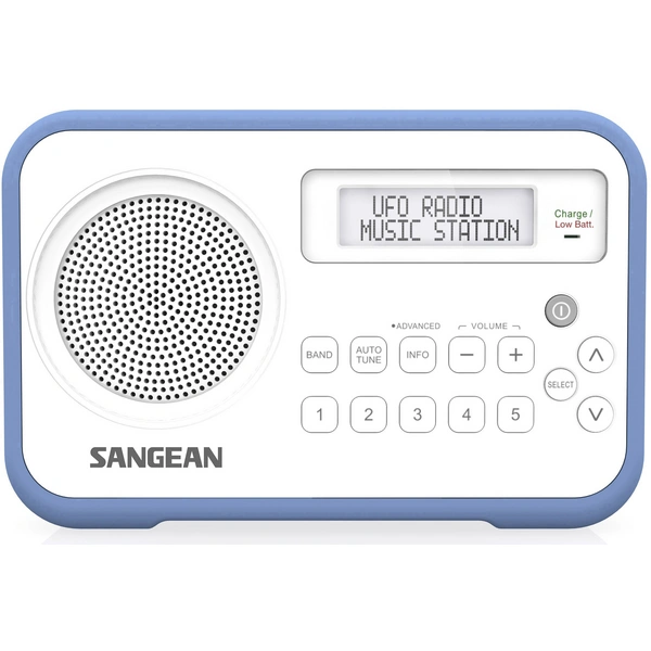 Sangean DPR-67 Kofferradio DAB+, UKW Akku-Ladefunktion Weiß, Blau Sangean DPR-67 Kofferradio DAB+, UKW Akku-Ladefunktion Weiß, Blau