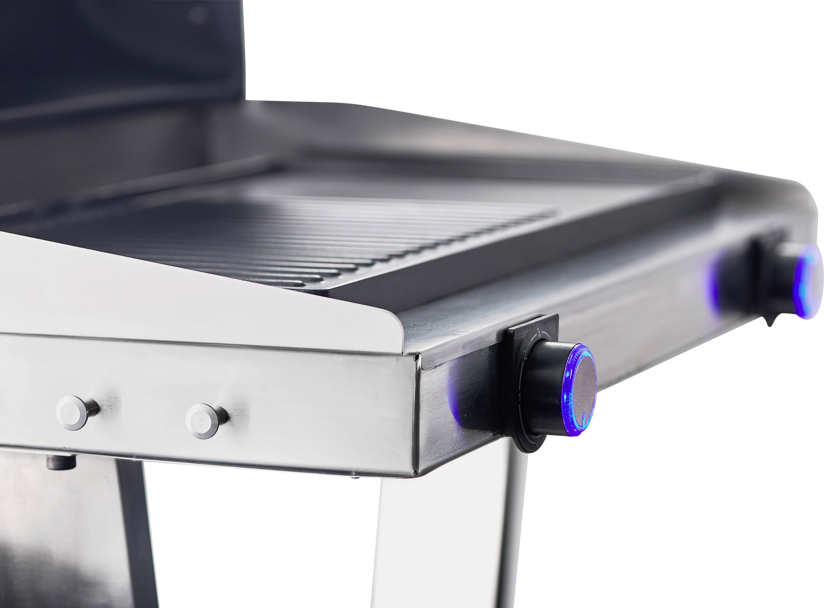 TKG Team Kalorik TKG EBBQ 1002L Elektro Grill 2 getrennte Temperaturregler, 2 Grillzonen Edelstahl