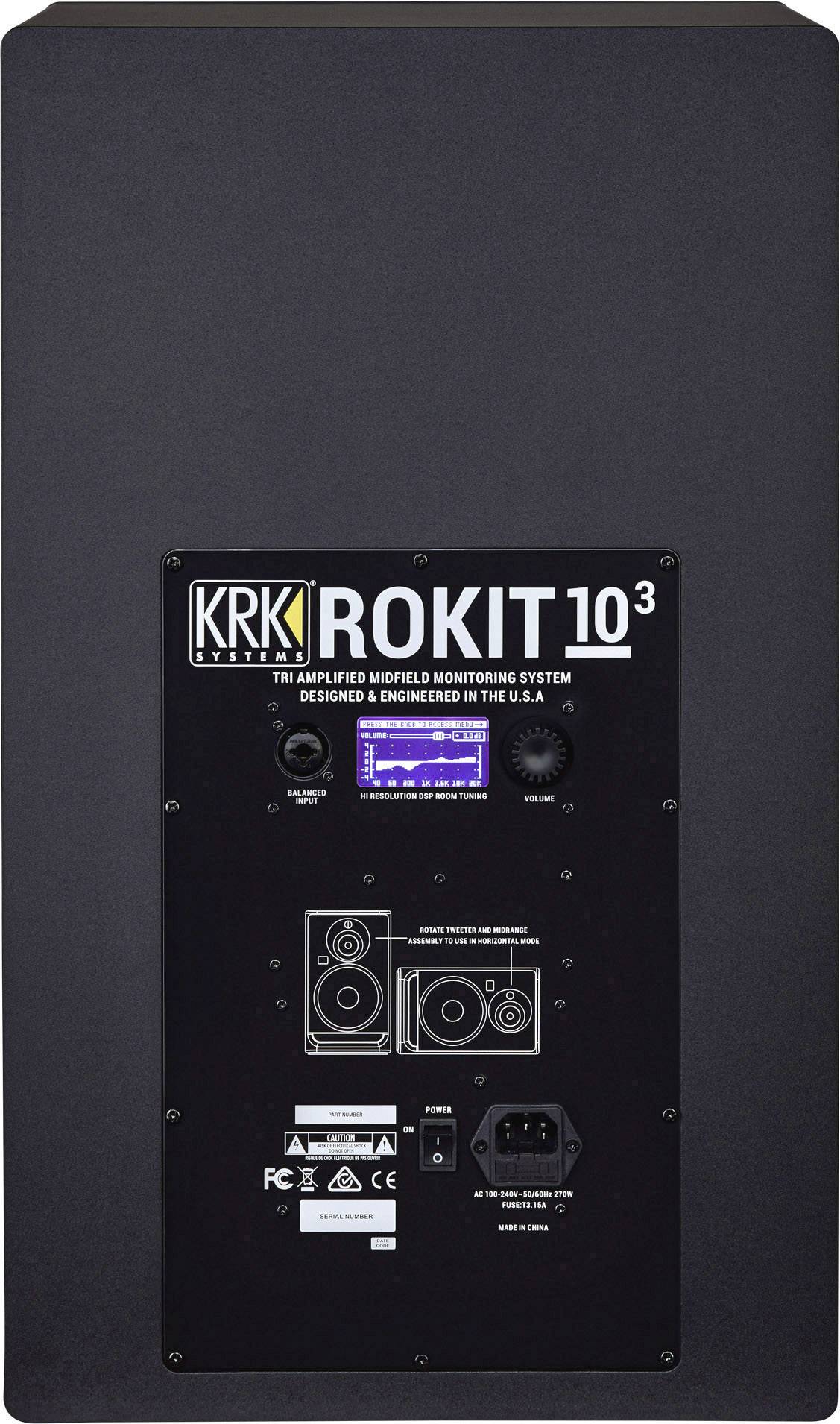 KRK Systems Rokit RP10-3 G4 Aktiver Monitor-Lautsprecher 25.4cm 10 Zoll 300W 1St.