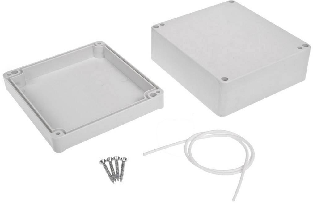 TRU COMPONENTS TC-7910716 Universal-Gehäuse 125 x 115 x 58 ABS Grau 1St.