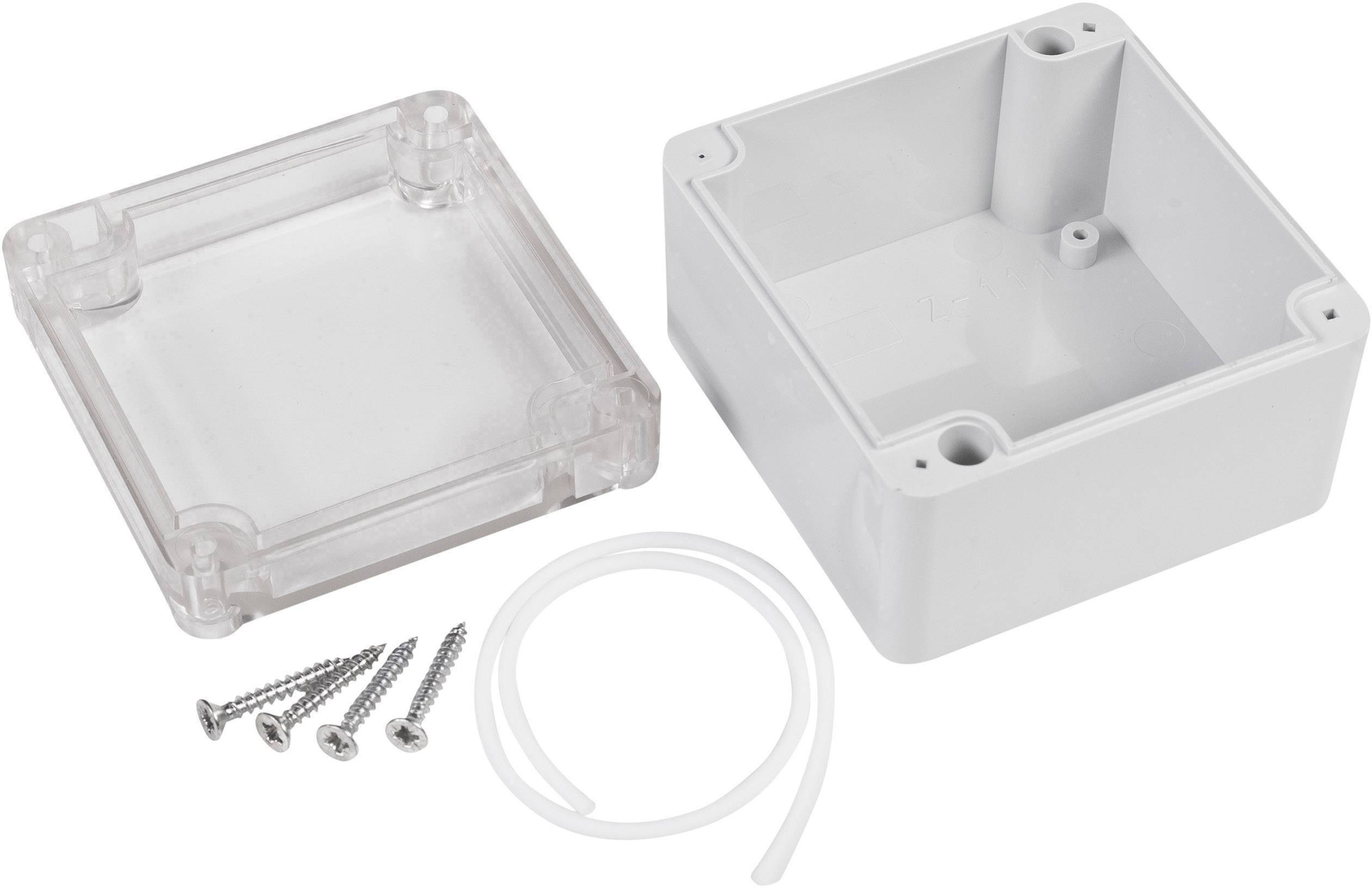 TRU COMPONENTS TC-7910748 Universal-Gehäuse 82 x 80 x 55 ABS-PC Grau 1St.