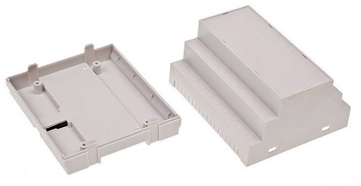 TRU COMPONENTS TC-7910828 Hutschienen-Gehäuse 65 x 90 x 105 ABS-V0 Grau 1St.