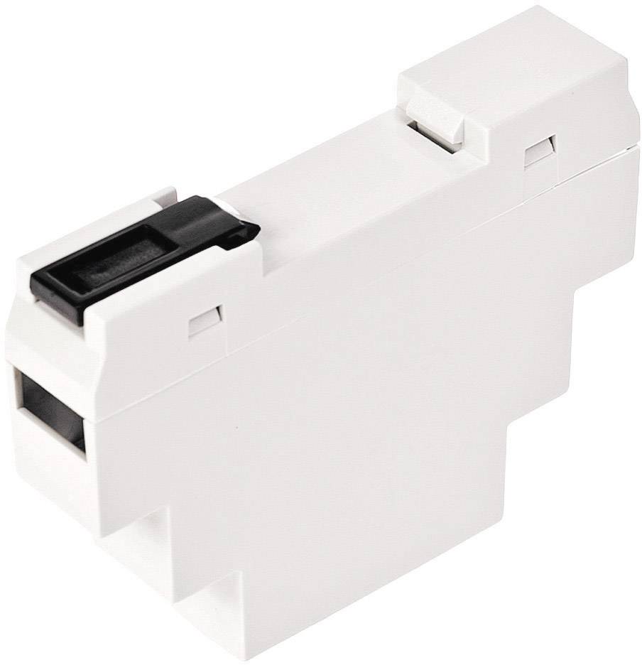 TRU COMPONENTS TC-7910912 Hutschienen-Gehäuse 17 x 90 x 65 ABS-V0 Grau 1St.