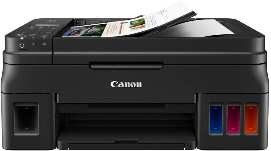 Canon PIXMA G4511 Multifunktionsdrucker Tintenstrahl Farbe A4 Drucker, Scanner, Kopierer, Fax WLAN, Tintentank-System