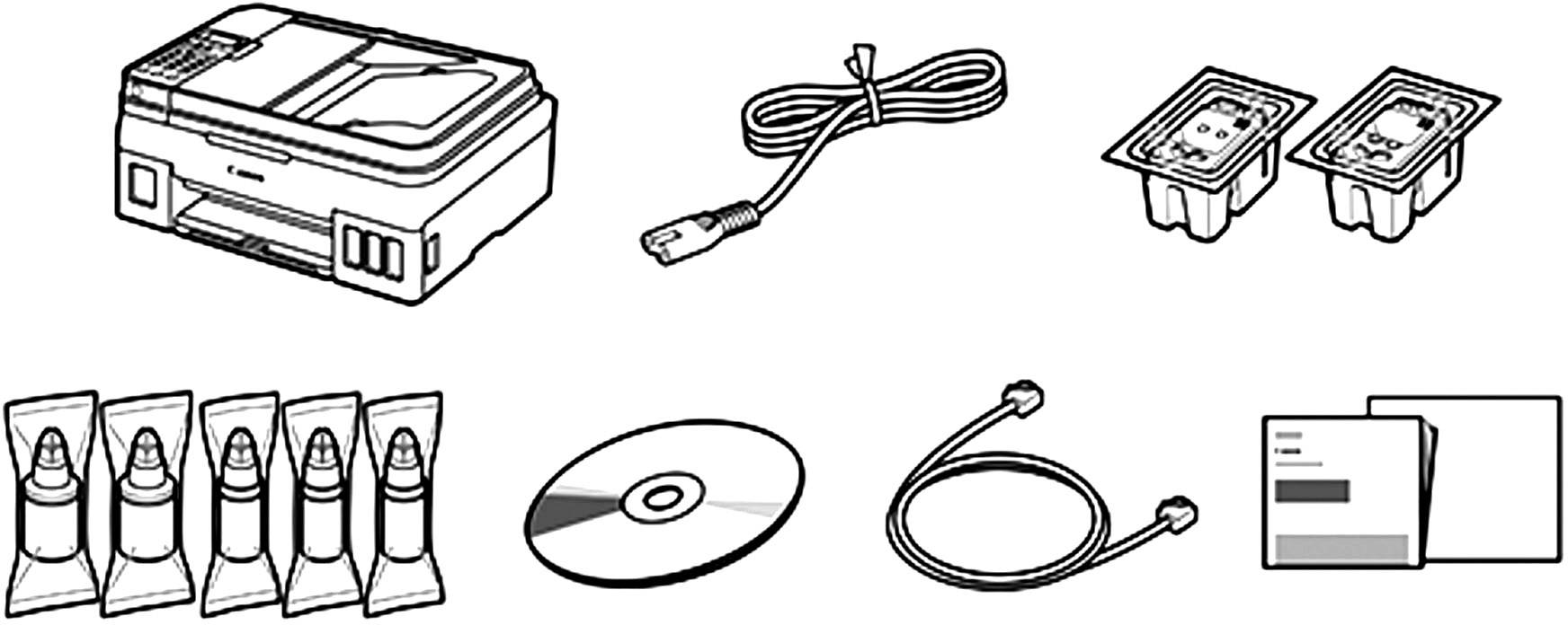 Canon PIXMA G4511 Multifunktionsdrucker Tintenstrahl Farbe A4 Drucker, Scanner, Kopierer, Fax WLAN, Tintentank-System