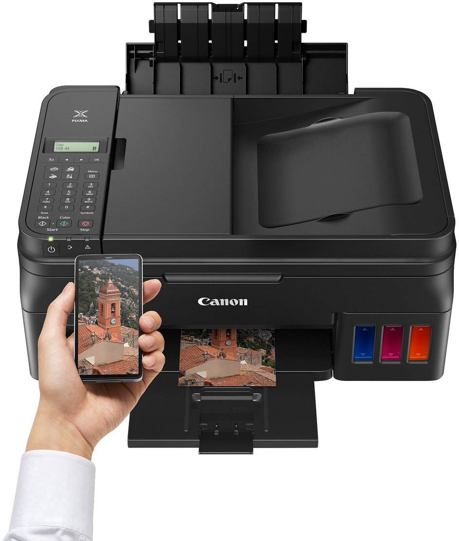 Canon PIXMA G4511 Multifunktionsdrucker Tintenstrahl Farbe A4 Drucker, Scanner, Kopierer, Fax WLAN, Tintentank-System