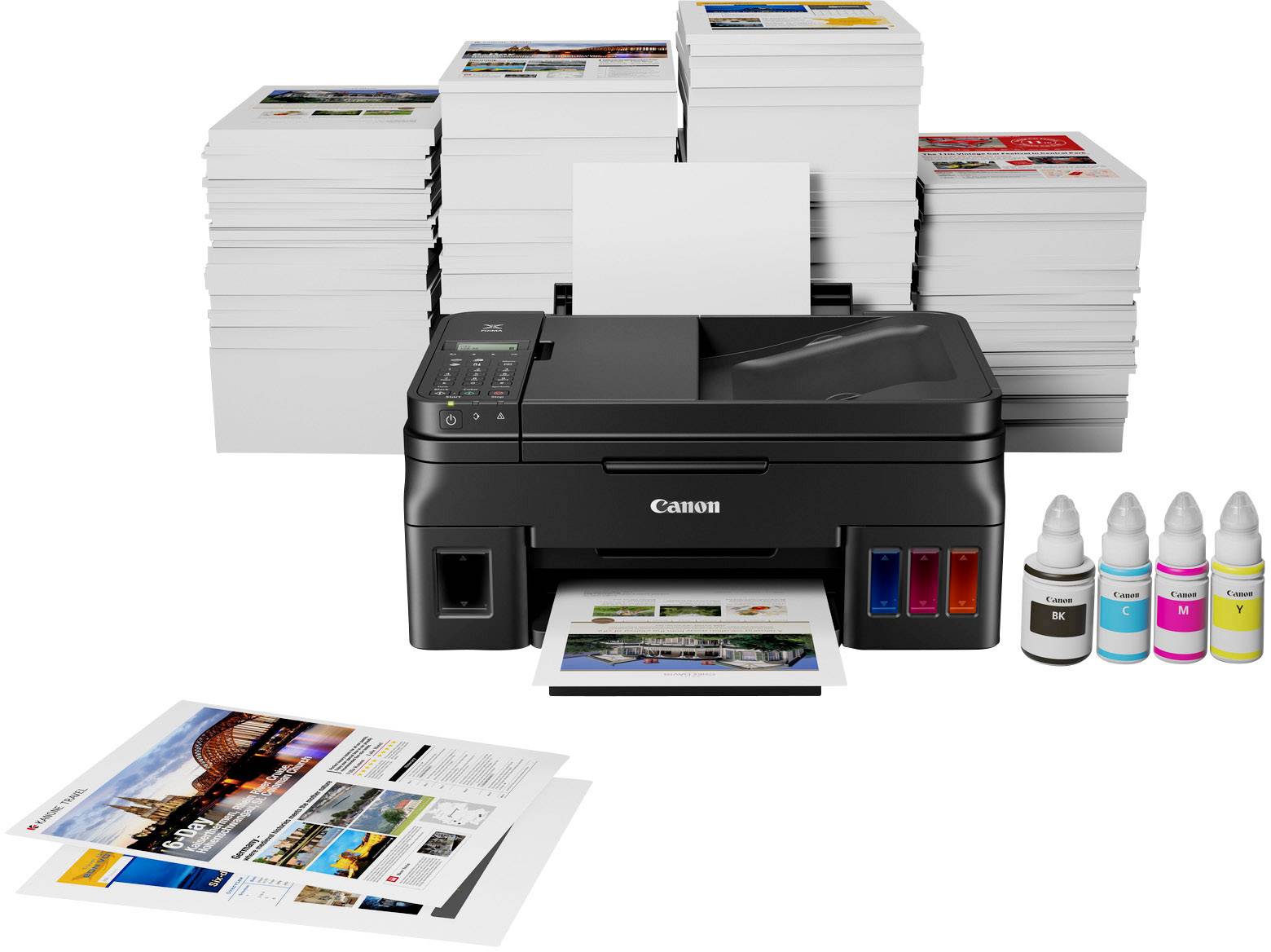 Canon PIXMA G4511 Multifunktionsdrucker Tintenstrahl Farbe A4 Drucker, Scanner, Kopierer, Fax WLAN, Tintentank-System