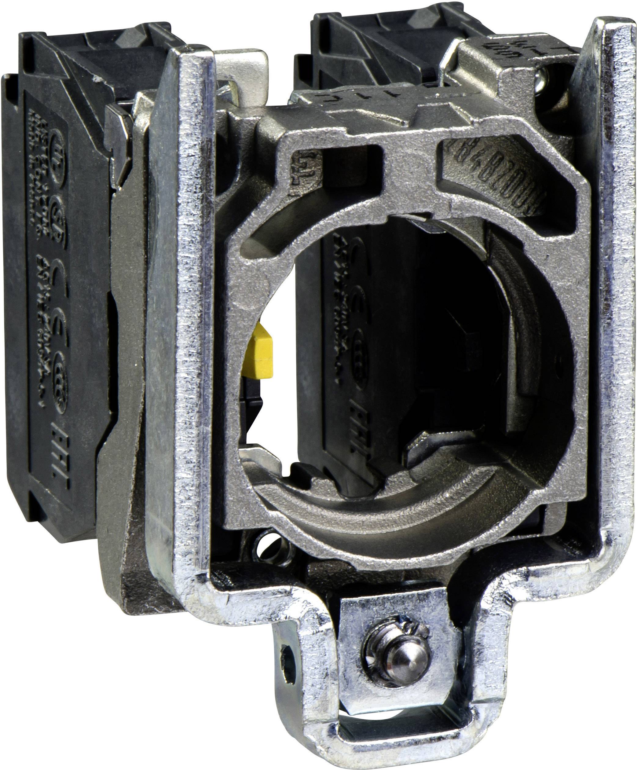 Metallrahmen eines elektrischen Schalters mit Einsatz. Dient zur Aufnahme und sicheren Verbindung von Schaltmodulen in Elektroinstallationen.
