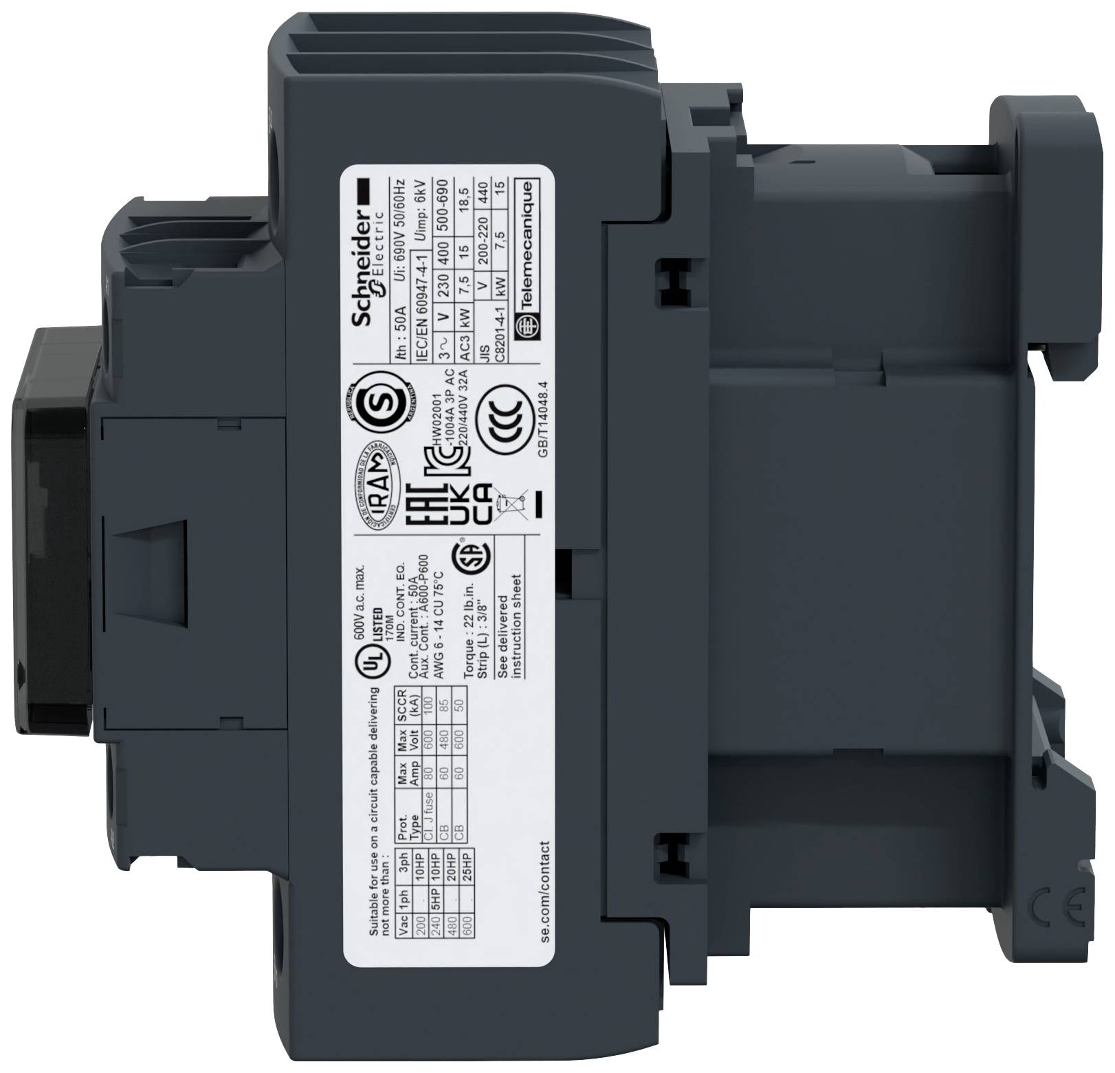 Schneider Electric LC1D32B7 Leistungsschütz 1St.