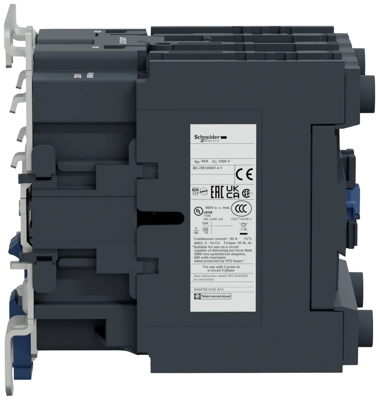 Schneider Electric LC1D65008P7 Leistungsschütz 1St.
