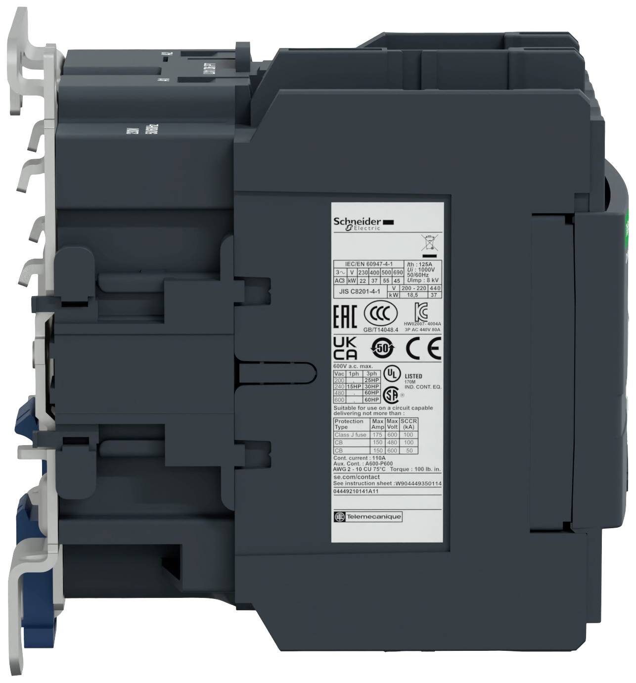 Schneider Electric LC1D80P7 Leistungsschütz 1 St.