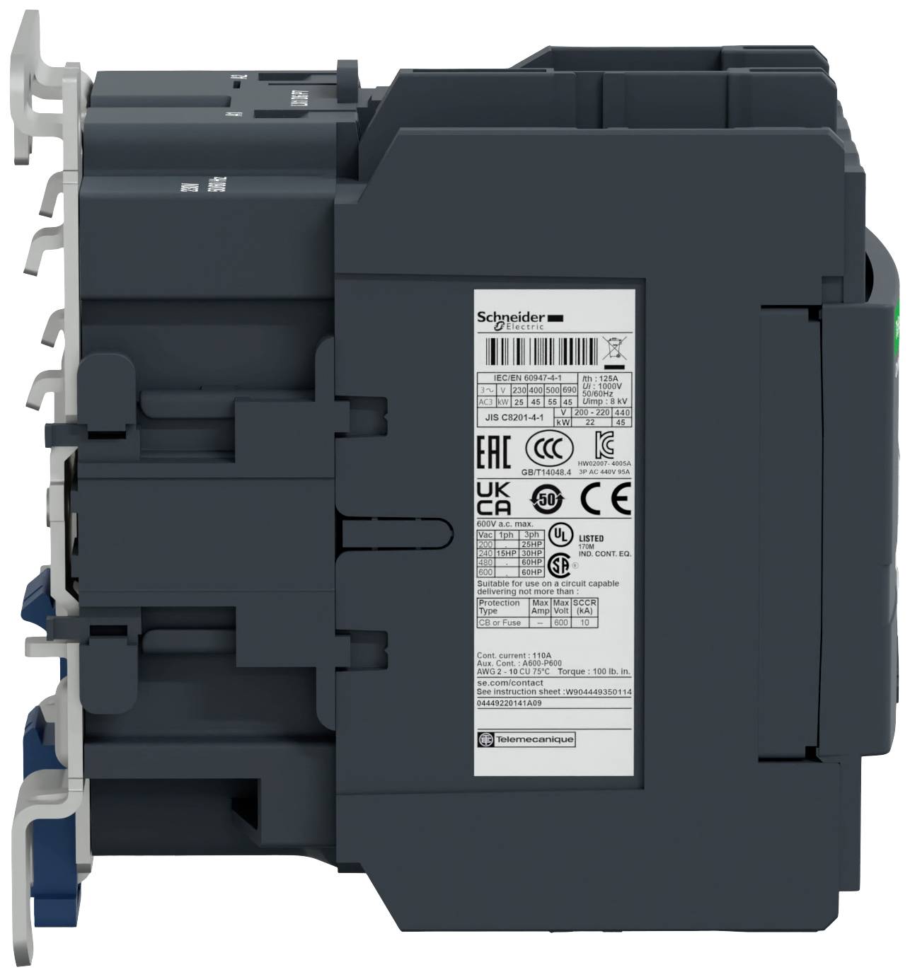 Schneider Electric LC1D95P7 Leistungsschütz 1St.
