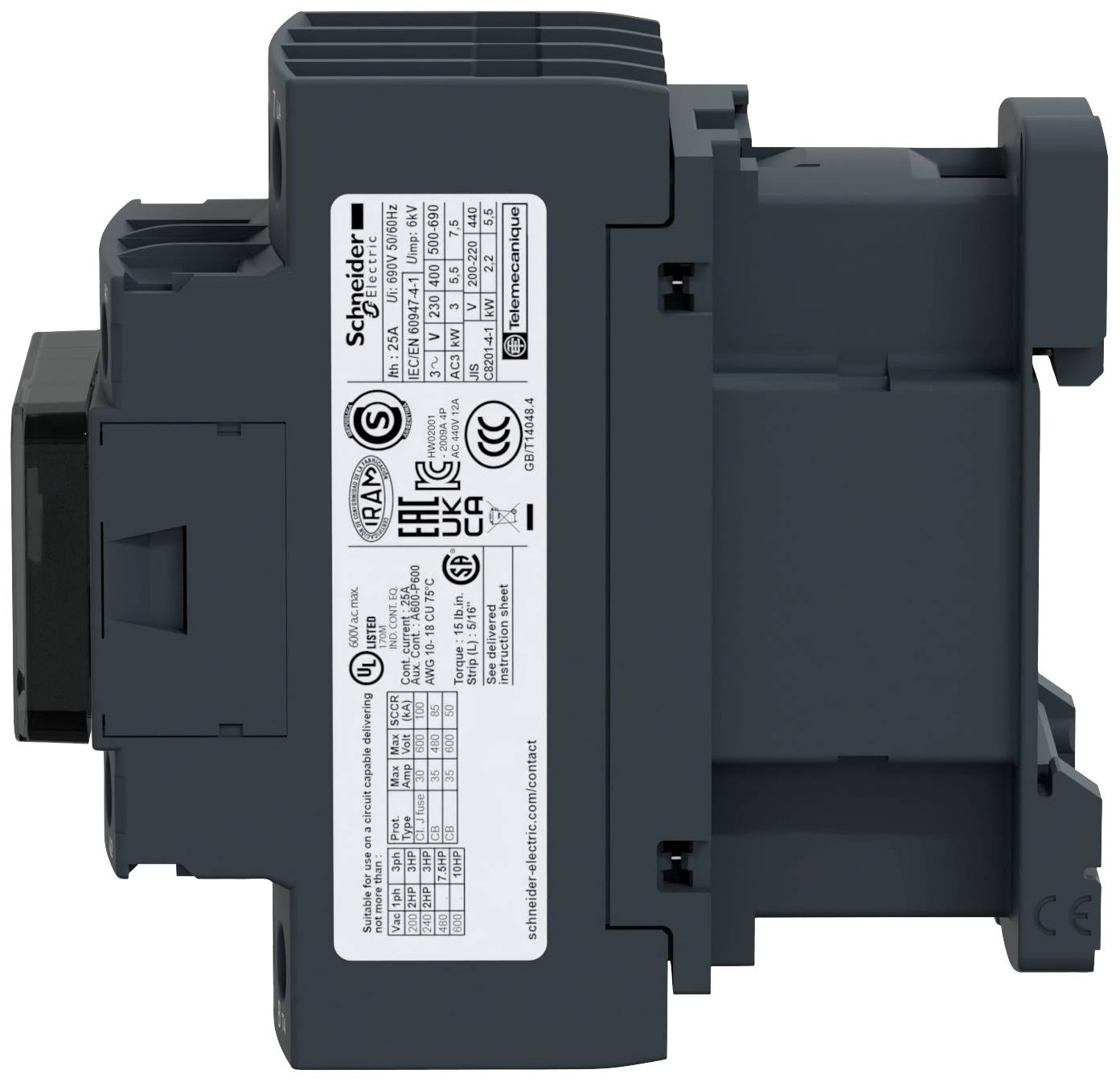 Schneider Electric LC1DT25P7 Leistungsschütz 1 St.