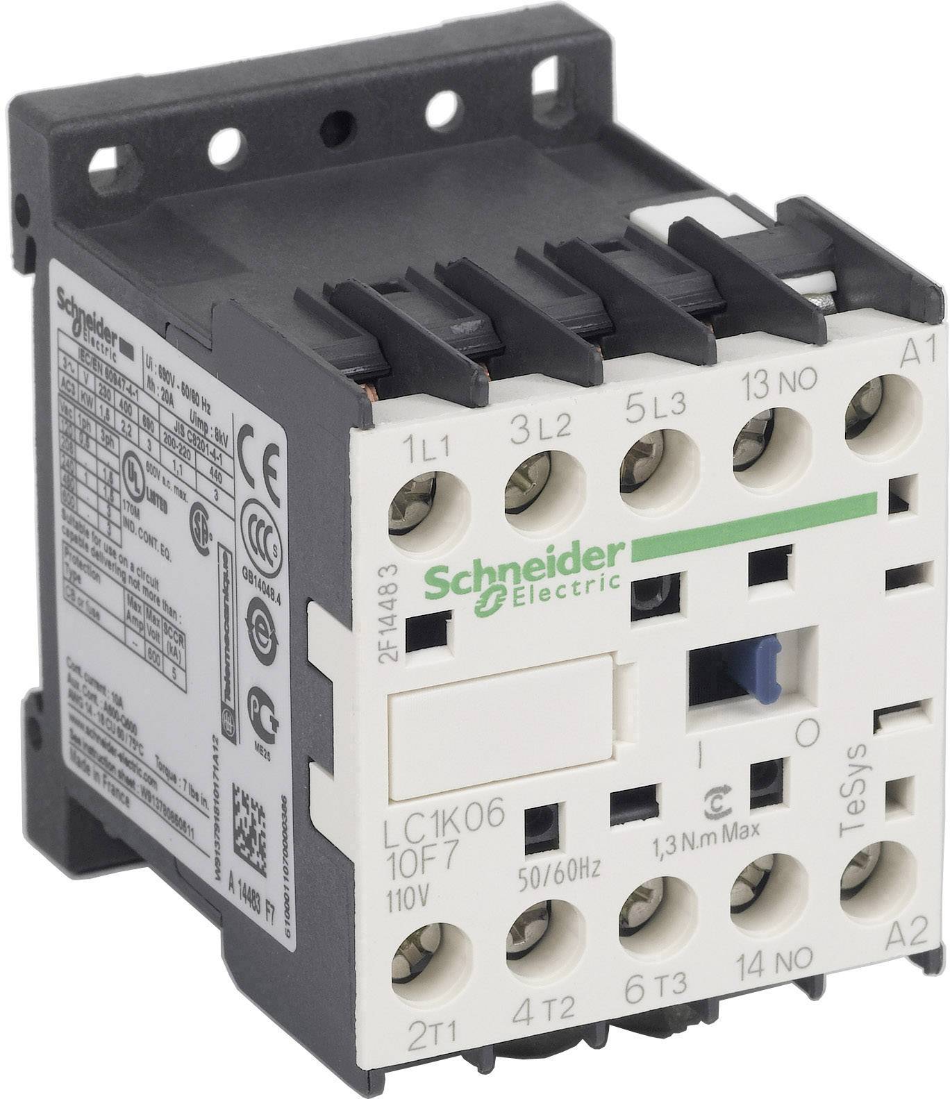 Schneider Electric LC1K0610F7 Leistungsschütz 1St.