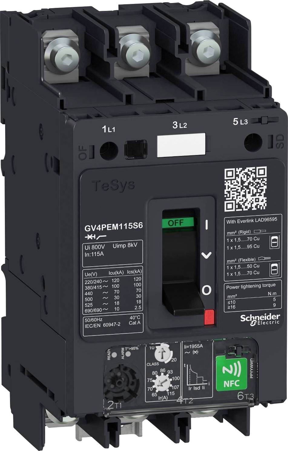 Schneider Electric GV4PEM02N6 GV4PEM02N6 Motorschutzschalter 1St.