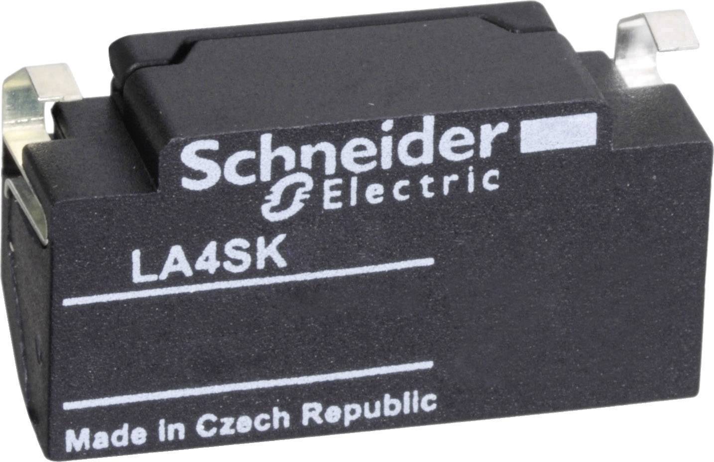 Elektrisches Bauteil von Schneider Electric, Modell 'LA4SK', hergestellt in Tschechien.