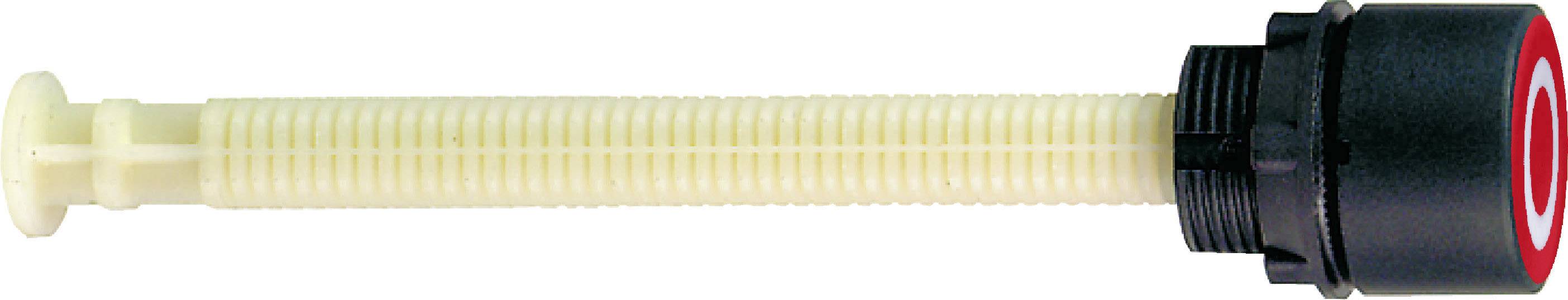 Schlauchanschluss mit rotem Dichtungsring und geriffeltem Rohr, wird typischerweise zur Verbindung in Bewässerungssystemen verwendet.