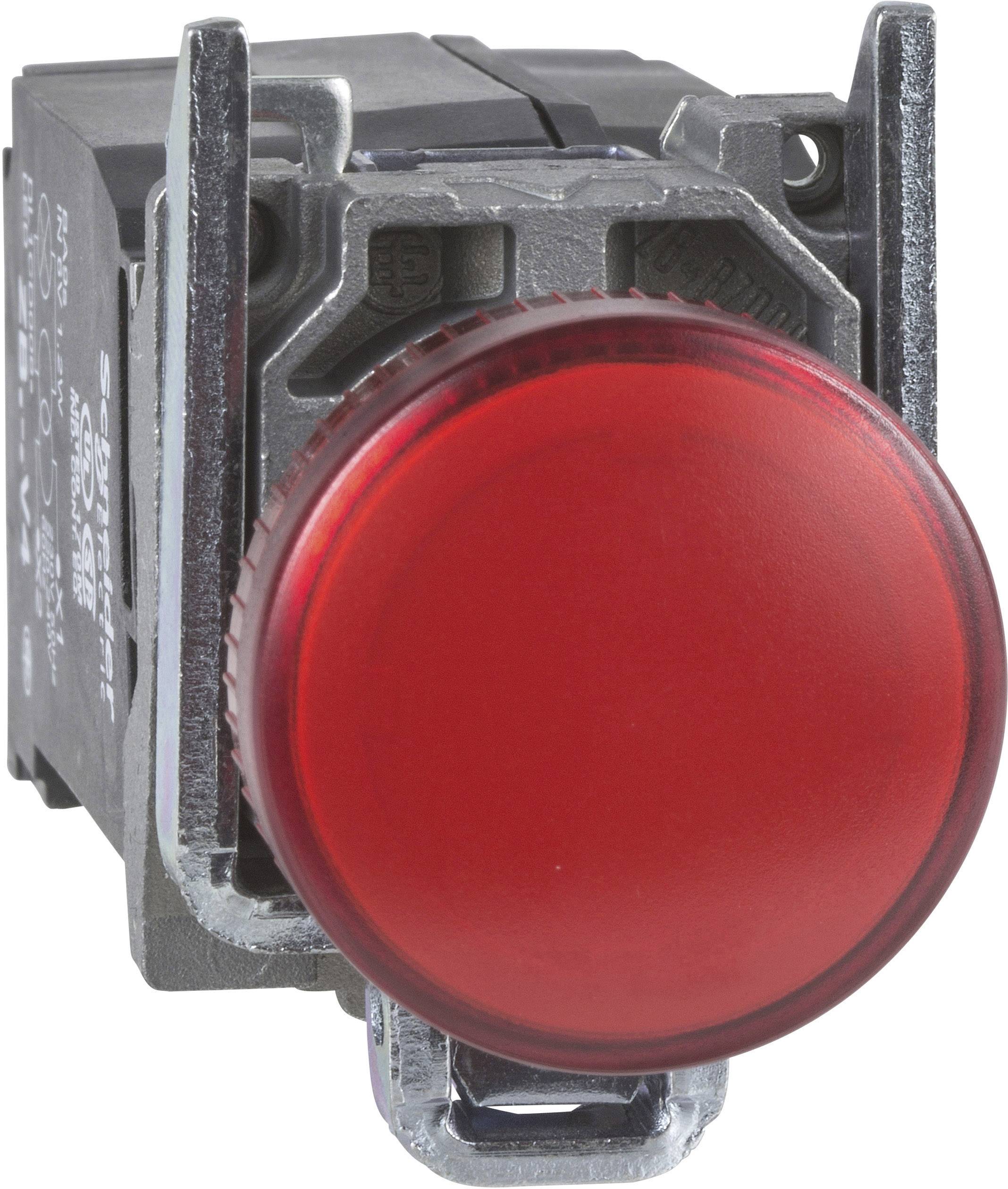 Ein roter Not-Aus-Druckknopf für elektrische Steuerungen, montiert auf einer schwarzen Basis, bereit für den Einsatz zur Sicherheit.