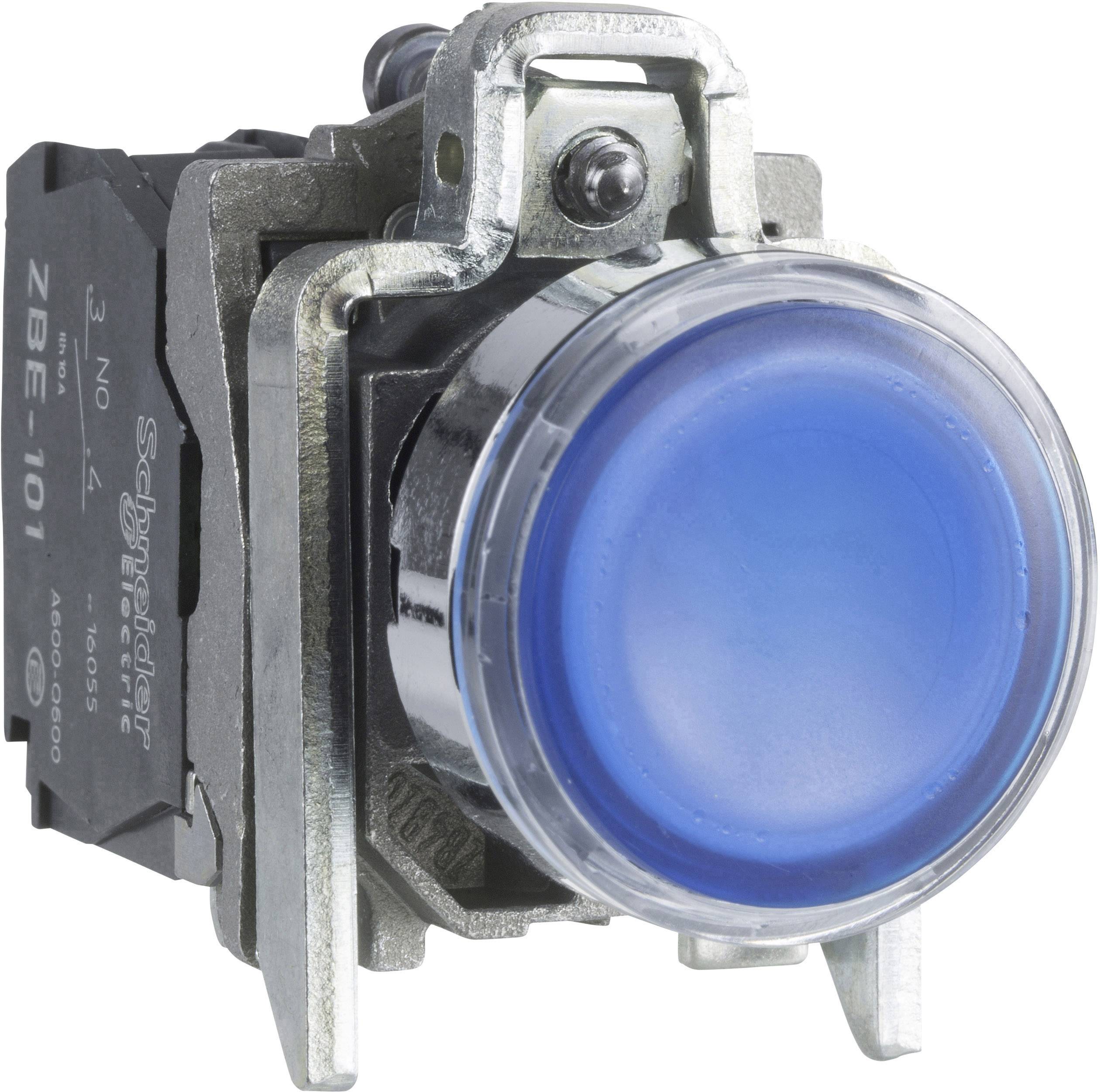 Schneider Electric XB4BW36G5 XB4BW36G5 Leuchtdrucktaster 600V 6A tastend (L x B x H) 57 x 30 x 47mm IP66, IP67, IP69, IP69K 1St.