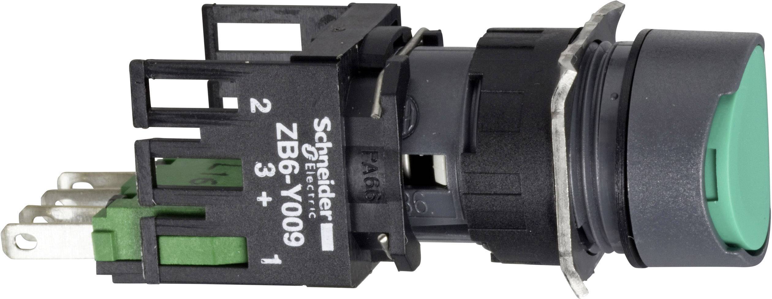 Schneider Electric XB6AA31B XB6AA31B Drucktaster 250V 3A tastend (L x B x H) 57 x 18 x 18mm IP65 1St.