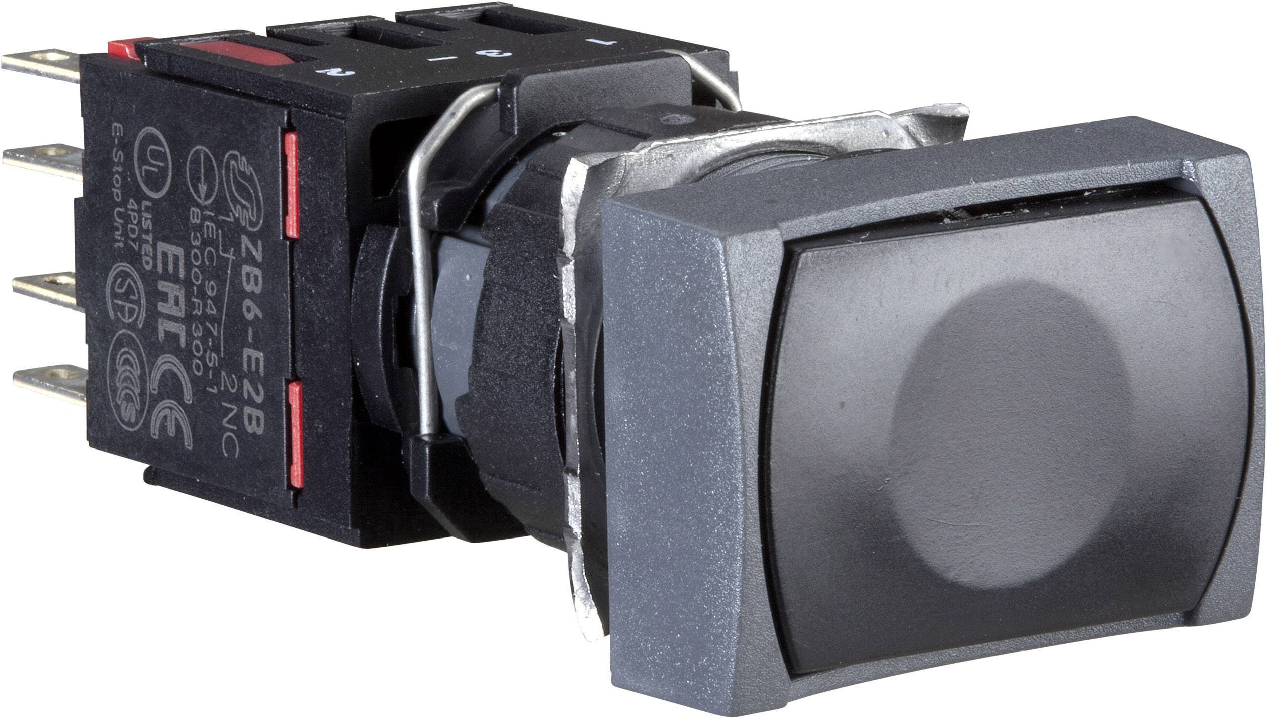 Schneider Electric XB6DA22B XB6DA22B Drucktaster 250V 3A tastend (L x B x H) 57 x 18 x 18mm IP65 1St.