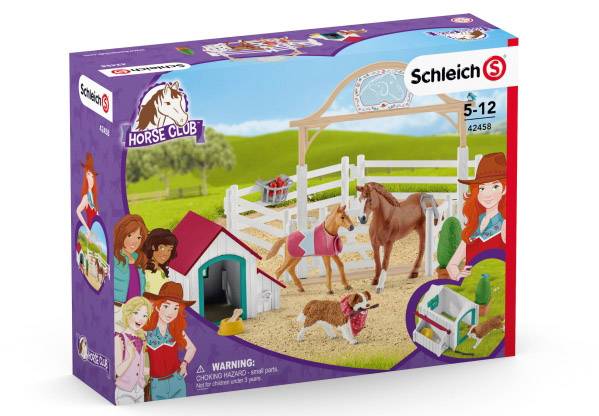 Schleich Horse Club Hannahs Gastpferde mit Hündin Ruby 42458